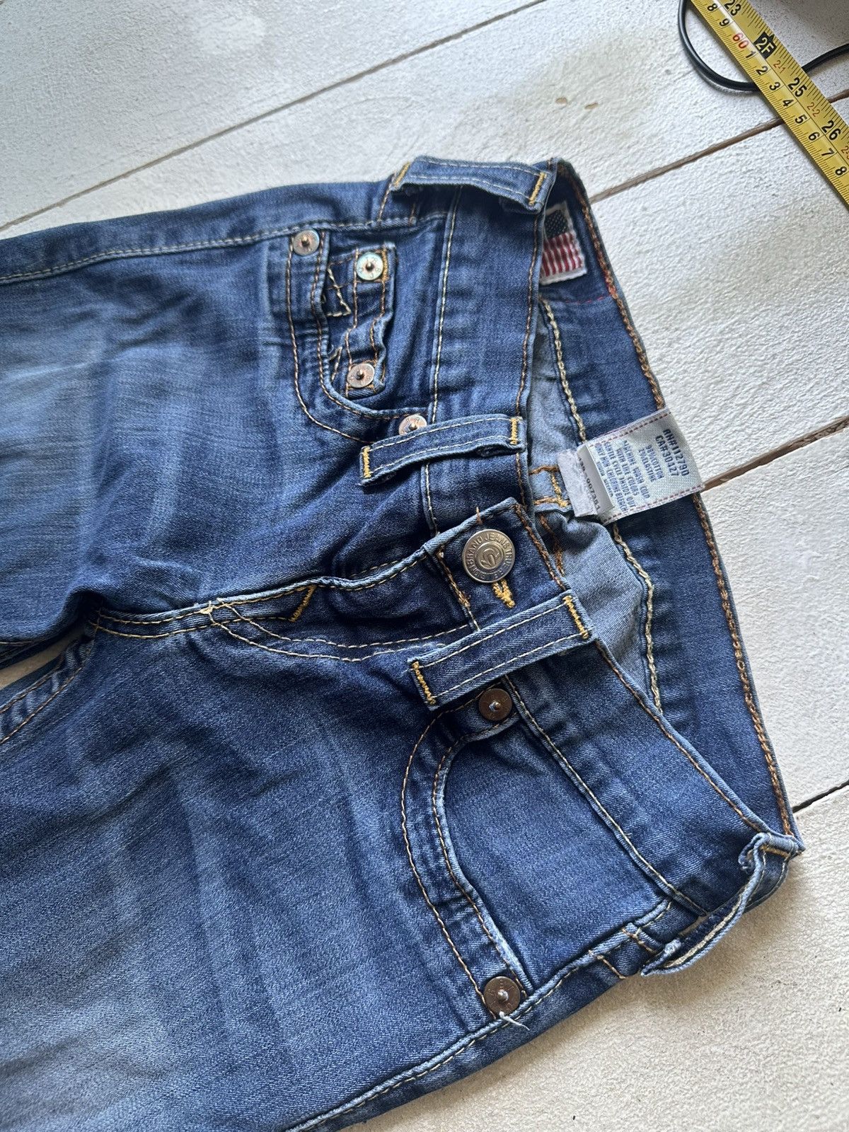 True Religion AVANT GARDE 🚨 TRUE RELIGION BLUE WOMEN PANTS WITH LOGO Size 24" / US 00 / IT 34 - 8 Thumbnail