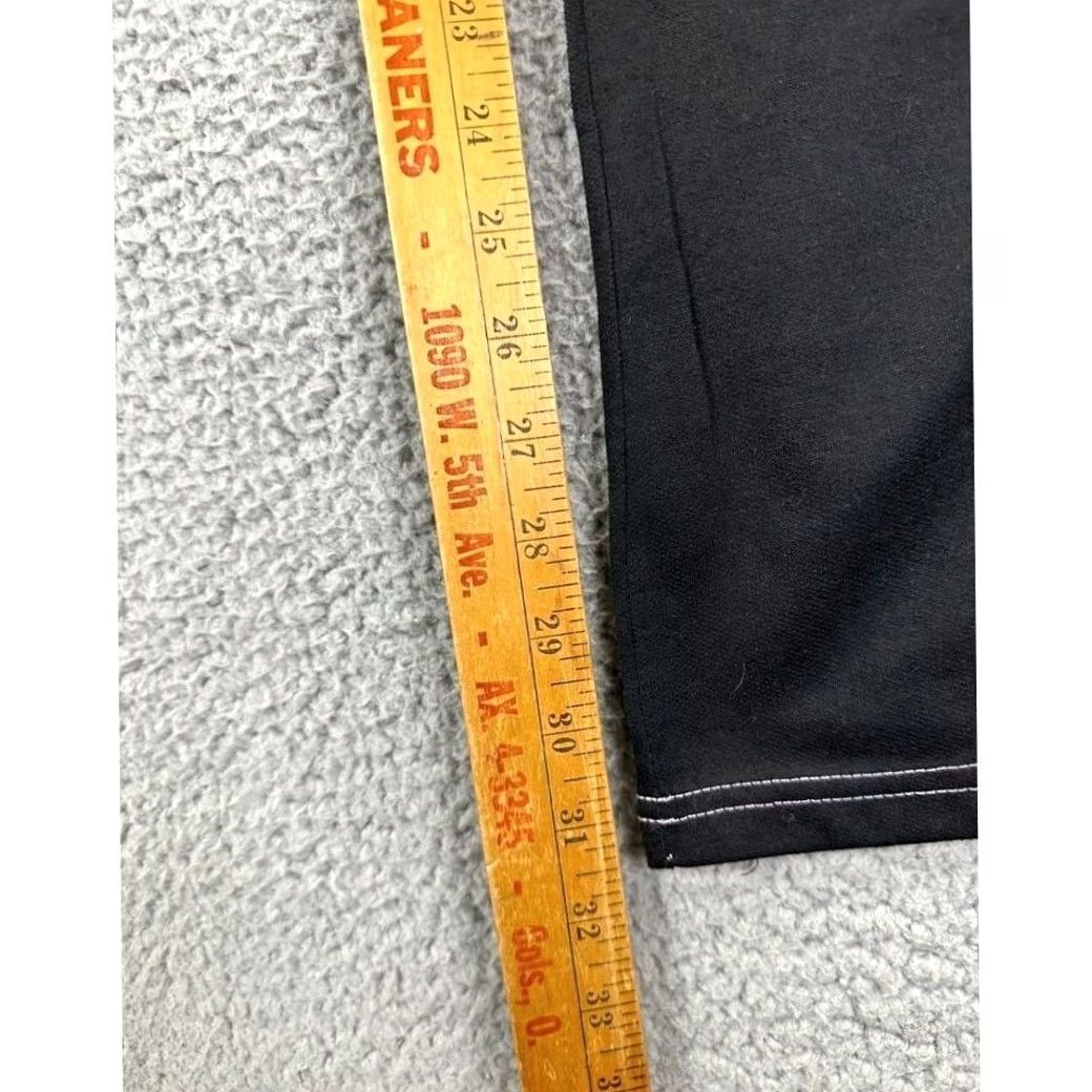 Coogi VINTAGE Coogi Pants Women Flared Leg Black High Rise Belted Pockets Logo Graphic EUC Size 36" / US 14 / IT 50 - 6 Thumbnail