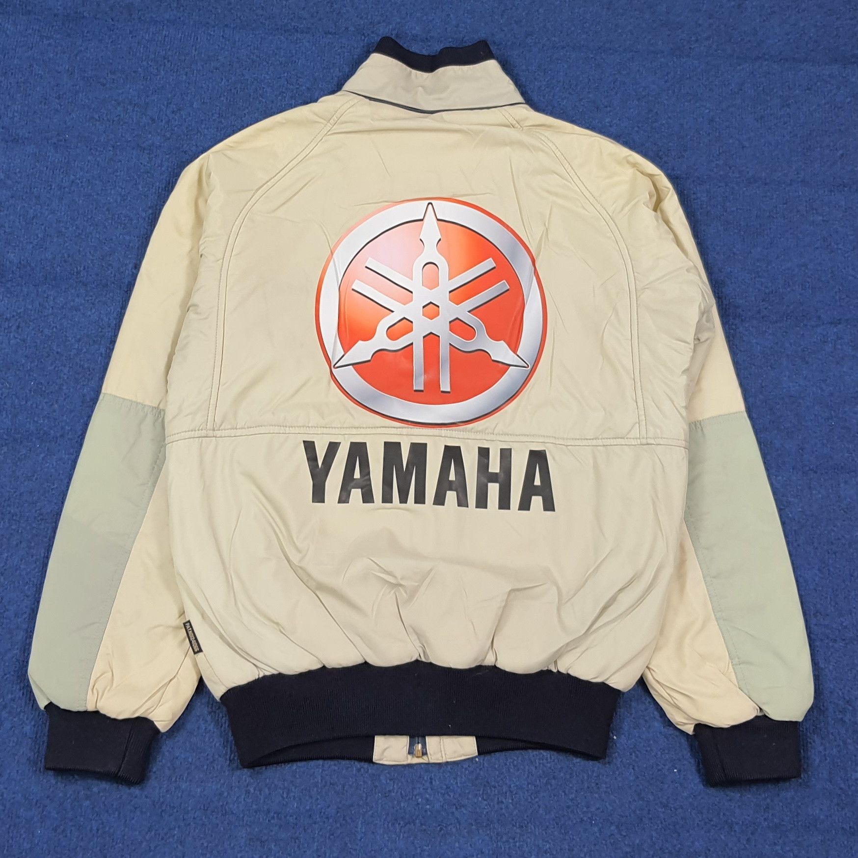 Yamaha Vintage 90s Yamaha Racing Bomber Jacket Puffer C279N26 Size US M / EU 48-50 / 2 - 1 Thumbnail