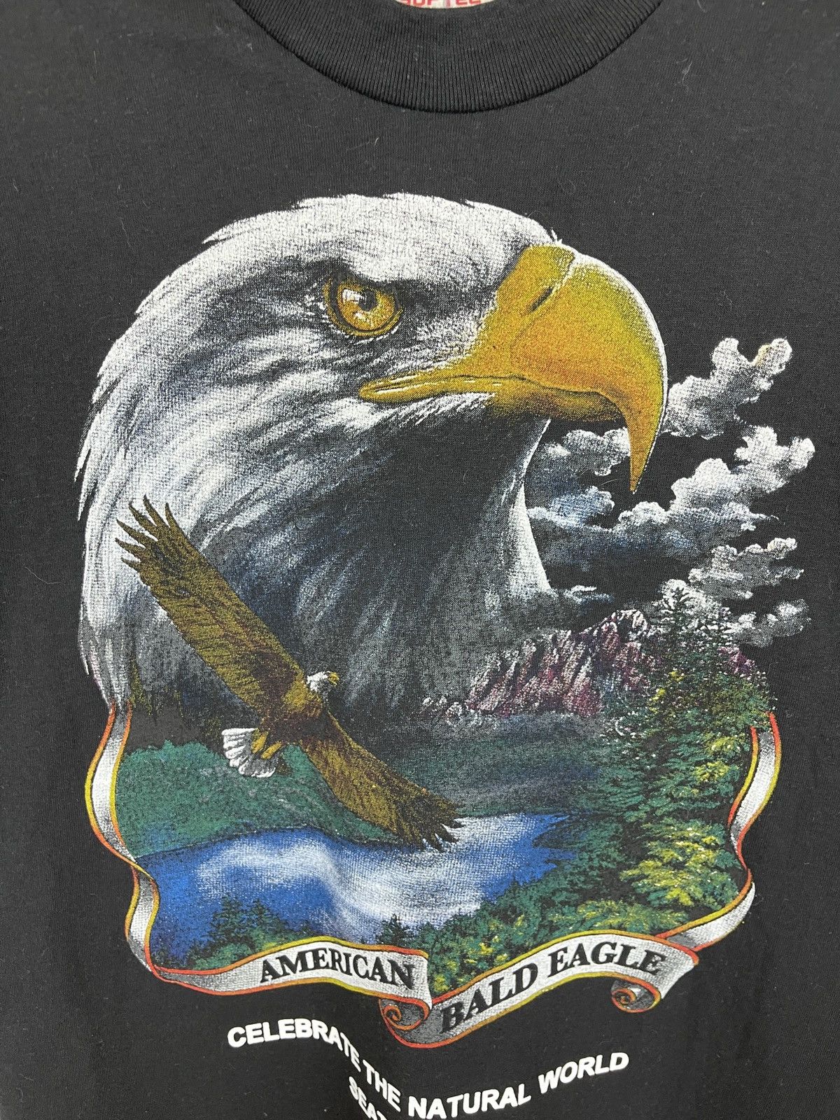 TEE JAYS Softee vintage 1991 made in USA American Bald Eagle tee Size US M / EU 48-50 / 2 - 3 Thumbnail
