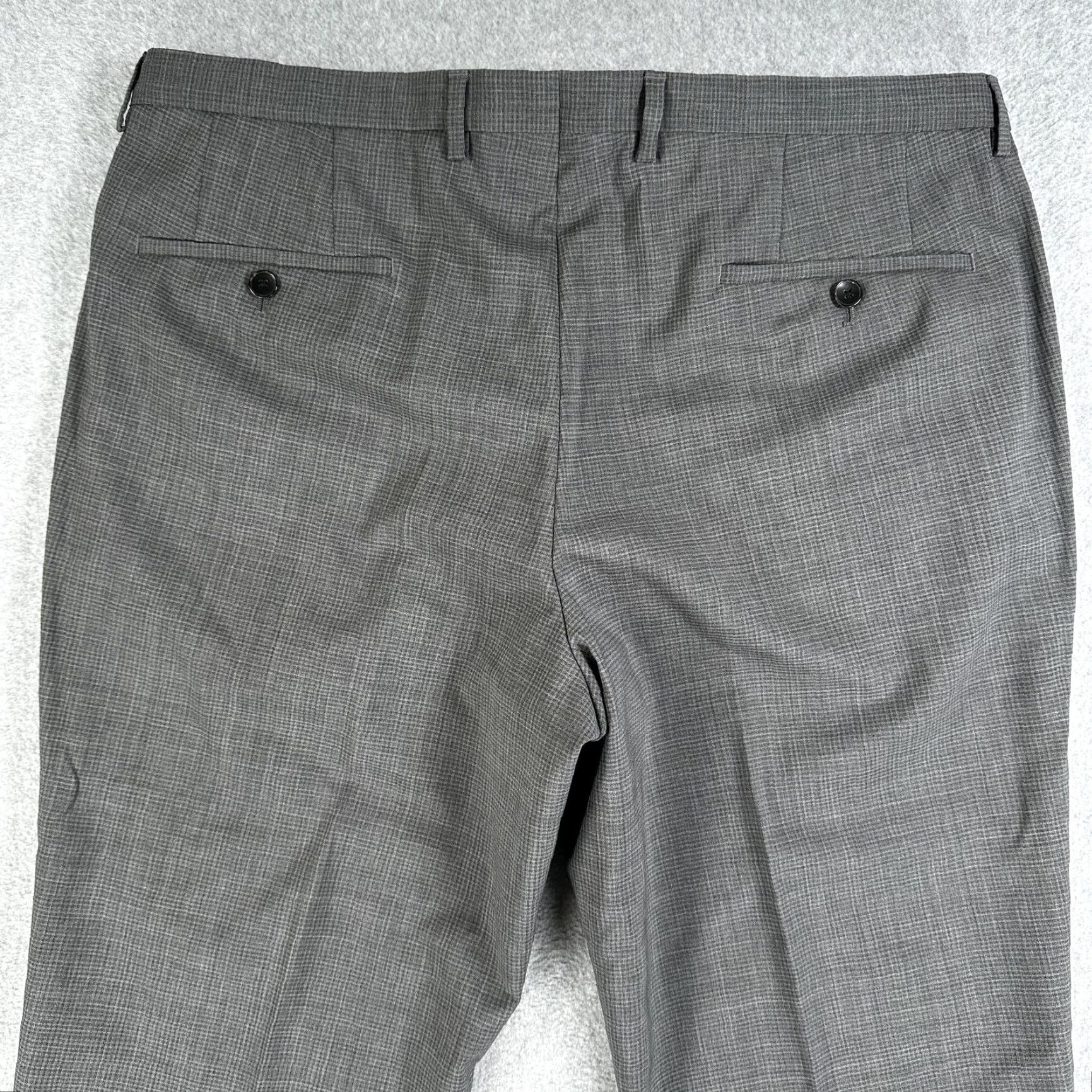 Hugo Boss Hugo Boss Dress Pants Mens 38 Regular Fit Gray Check Trousers Size US 38 / EU 54 - 5 Thumbnail
