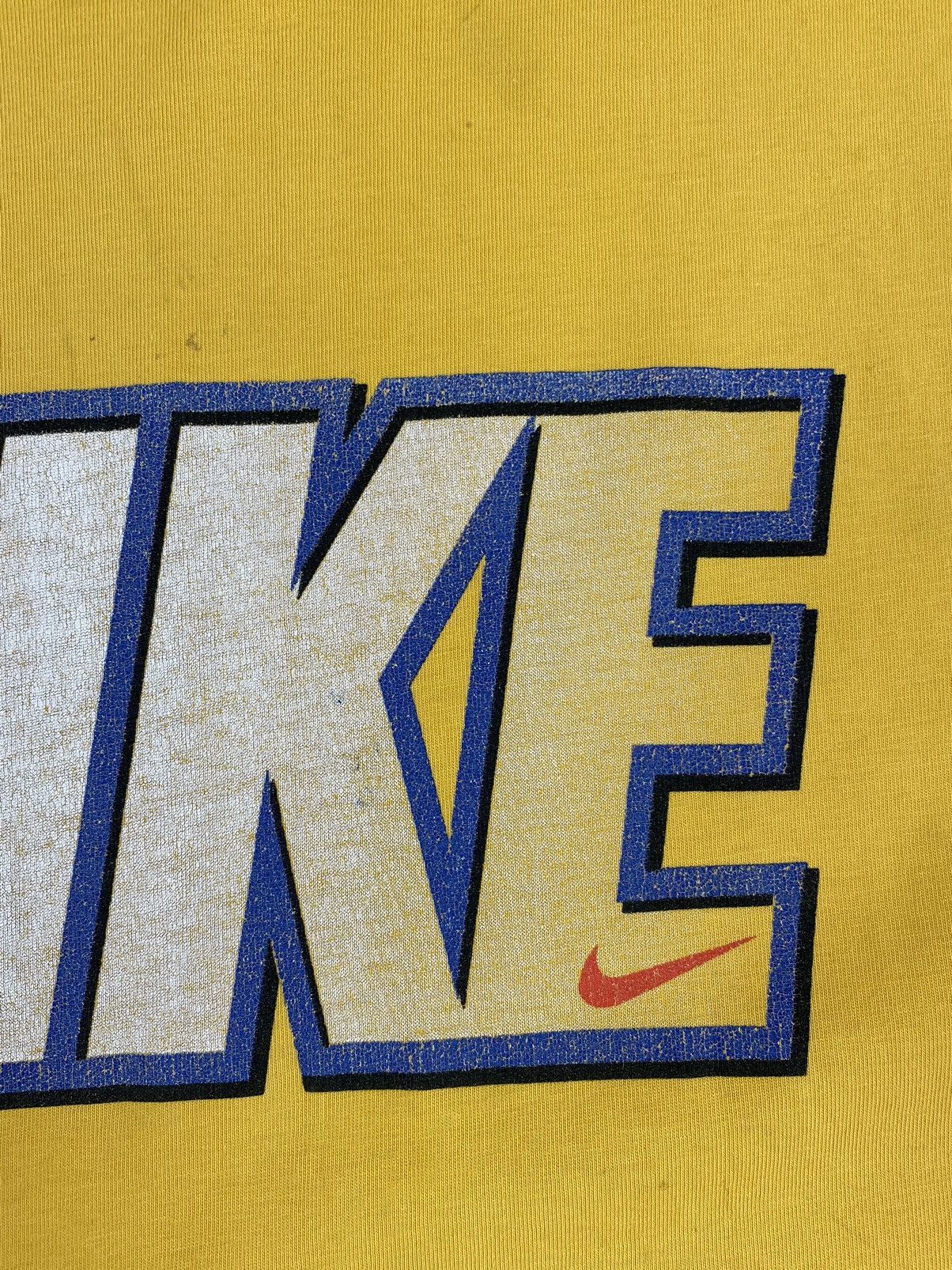Nike × Vintage 1990’s Vintage Nike Faded Big Logo T-Shirt Size US XL / EU 56 / 4 - 3 Thumbnail