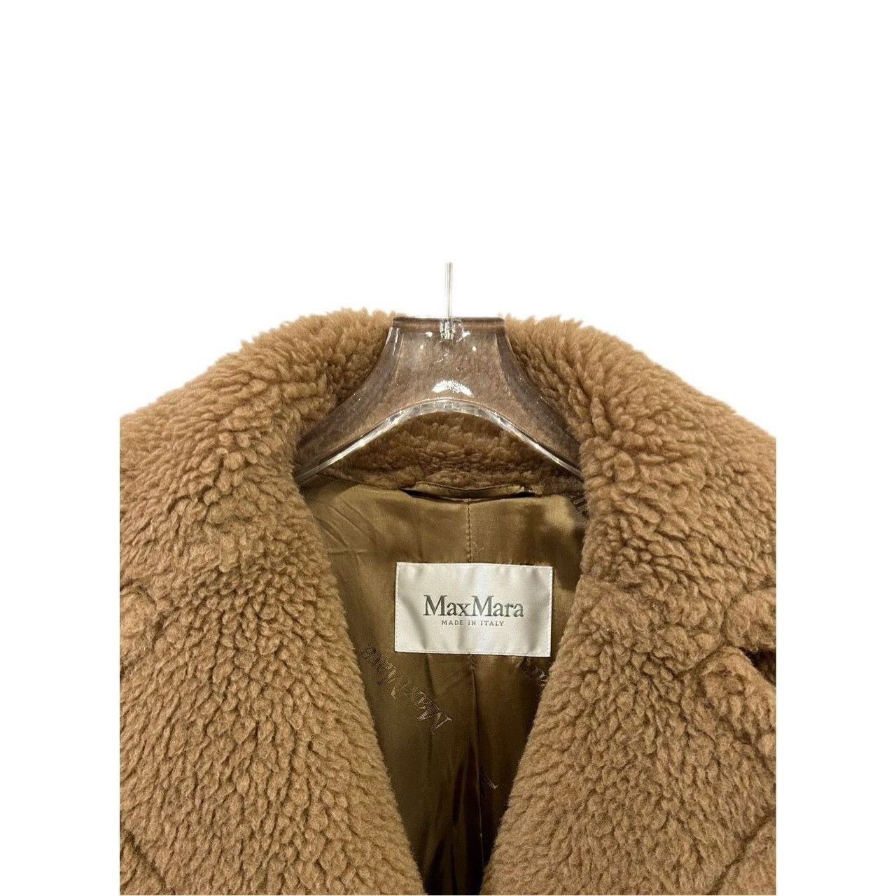 Max Mara Max Mara Womens Camel Teddy Coat Size 6 Wool & Silk Blend Size M / US 6-8 / IT 42-44 - 3 Thumbnail