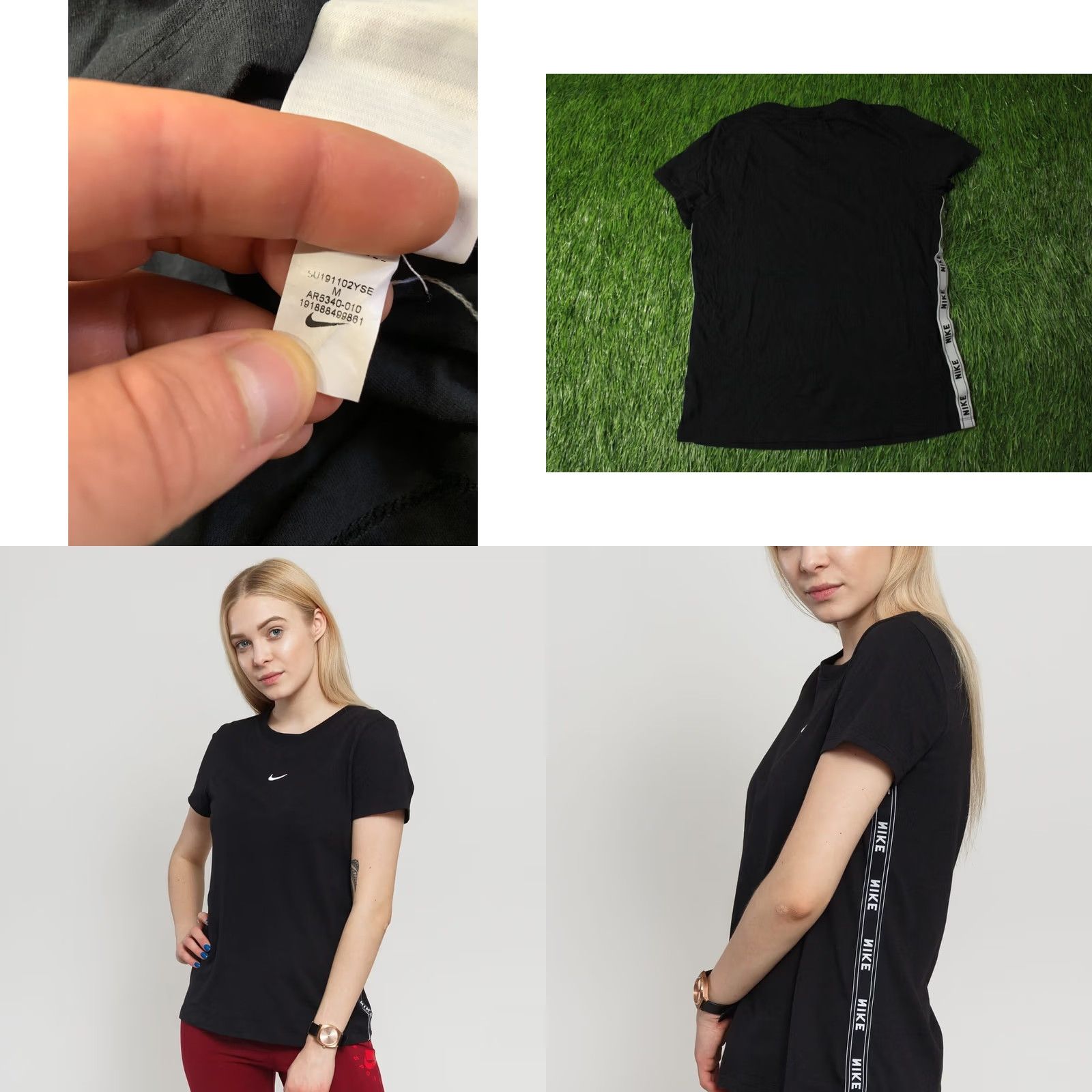 Nike NIKE Shirt Women T-Shirt Jersey Tee 2019 Casual Size M Black and White Logo Short Sleeve Vintage No Size M / US 6-8 / IT 42-44 - 8 Thumbnail