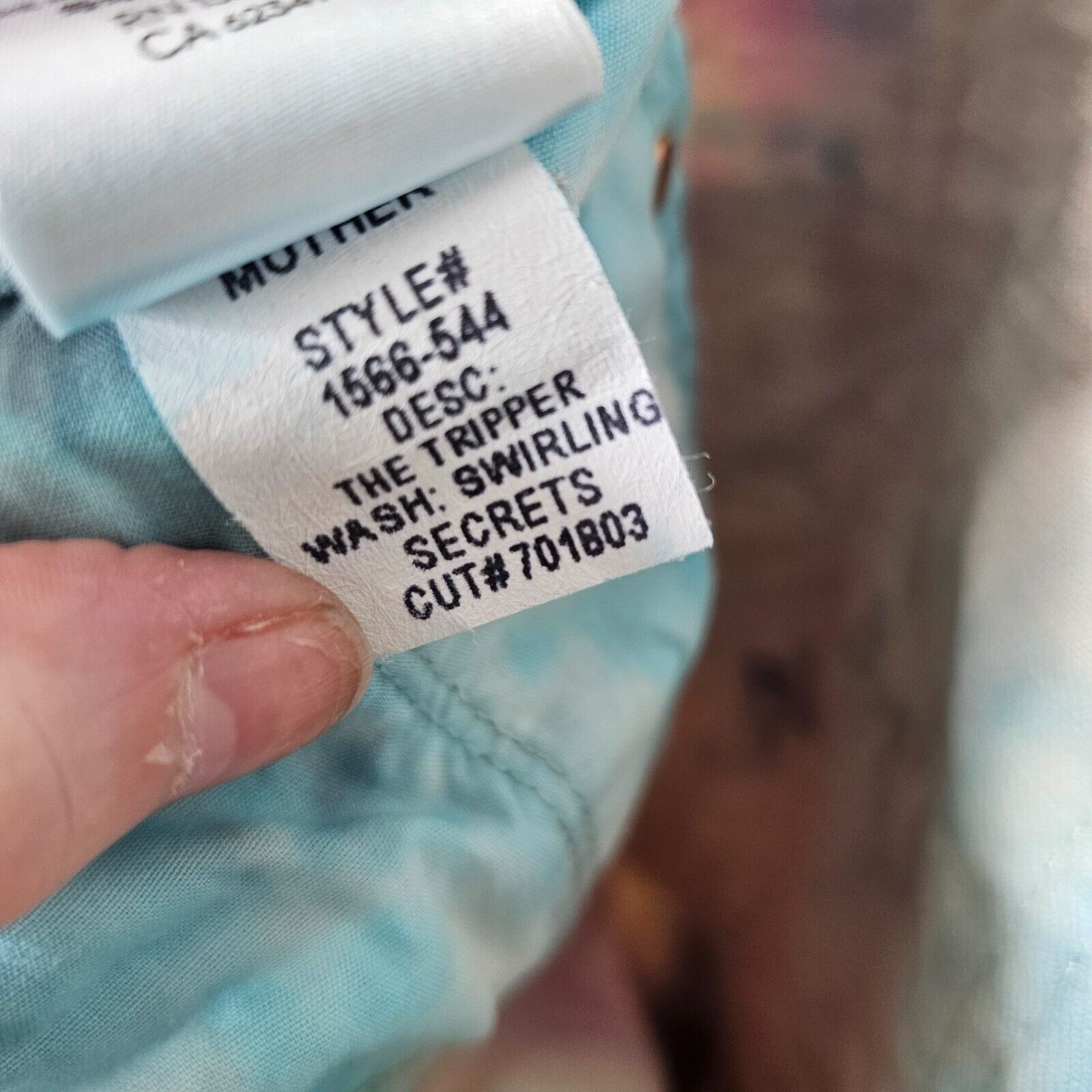 Other MOTHER The Tripper Swirling Secrets Pastel Jeans Button Fly Size 25" / US 0 / IT 36 - 8 Thumbnail