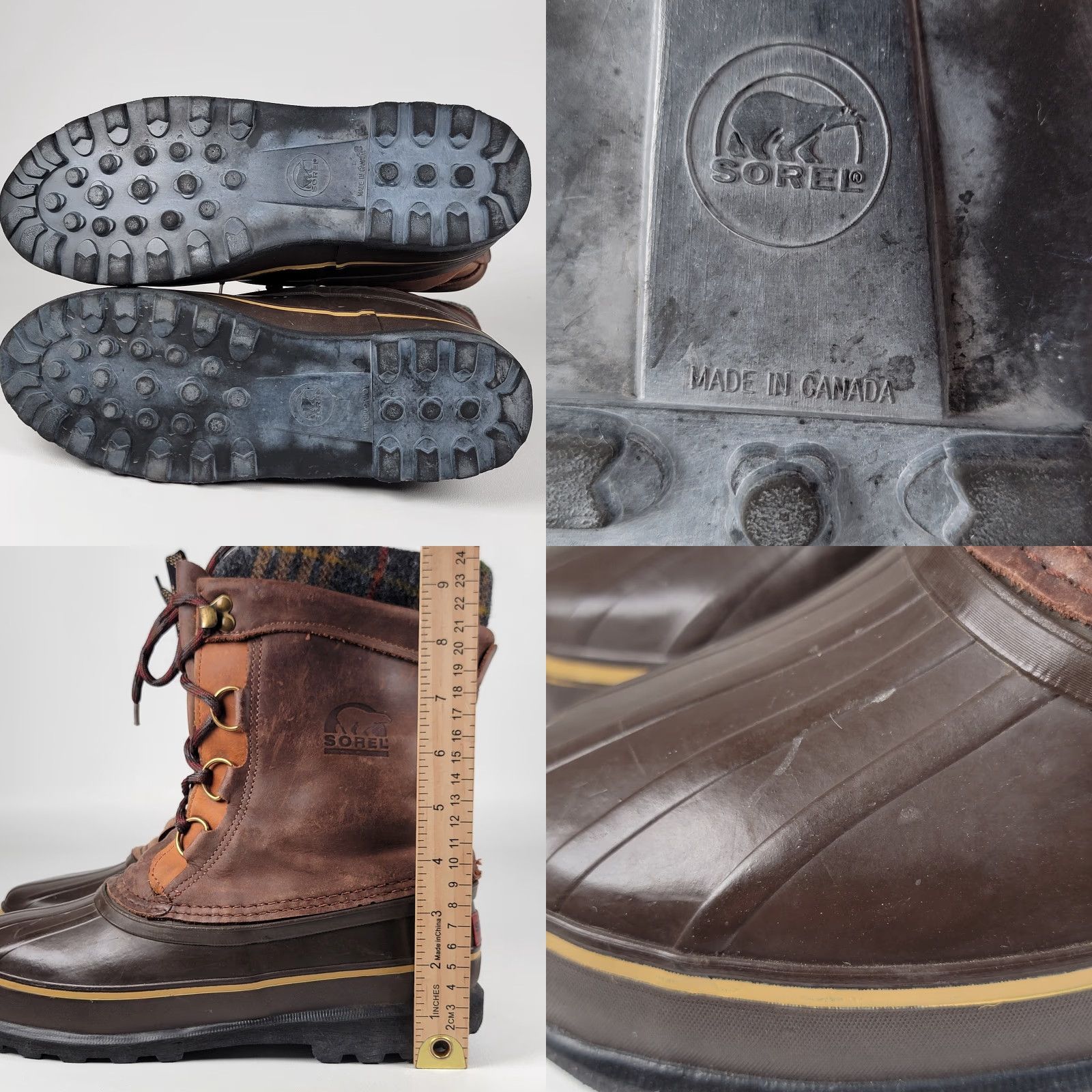 SOREL Sorel Caribou Waterproof Winter Boot 10" Hi Top Lace Up Women's Size 10 Brown Size M / US 6-8 / IT 42-44 - 8 Thumbnail