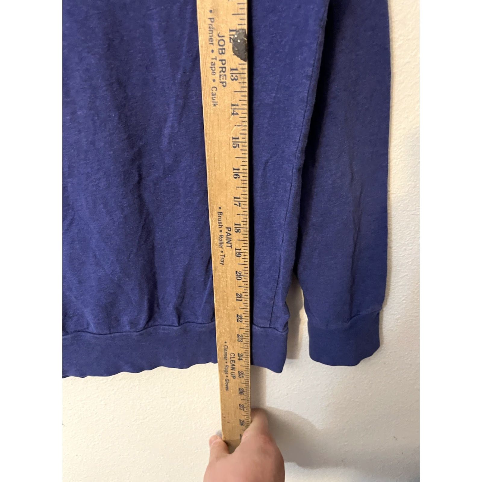 Lacoste Lacoste Hoodie T-Shirt Long Sleeve Blue Pullover Lightweight Knit Crew Neck S Men's Size US S / EU 44-46 / 1 - 4 Thumbnail