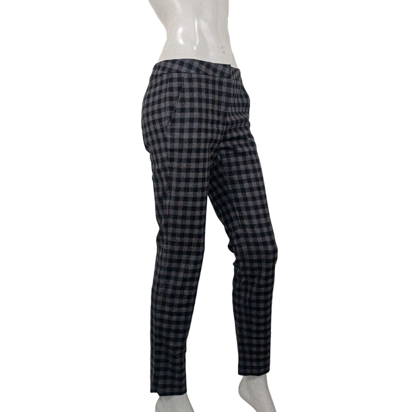 A.L.C. A.L.C Cotton Wool Checker Dress Pants in Gray Black 4 Size 27" / US 4 / IT 40 - 3 Thumbnail