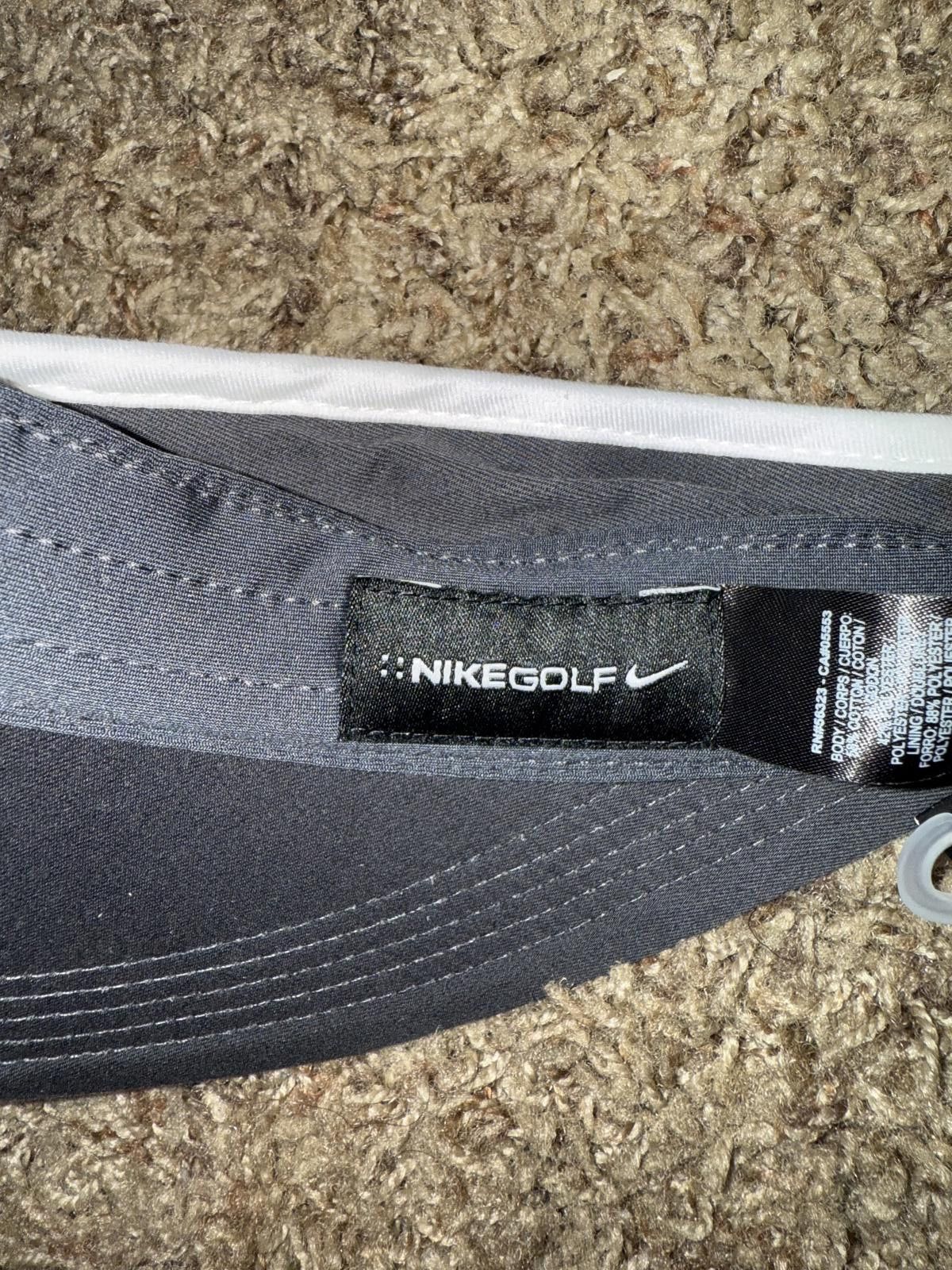 Nike Nike Golf Hat Cap Strap White Black VRS 20XI Adjustable Visor Sample Size ONE SIZE - 10 Thumbnail