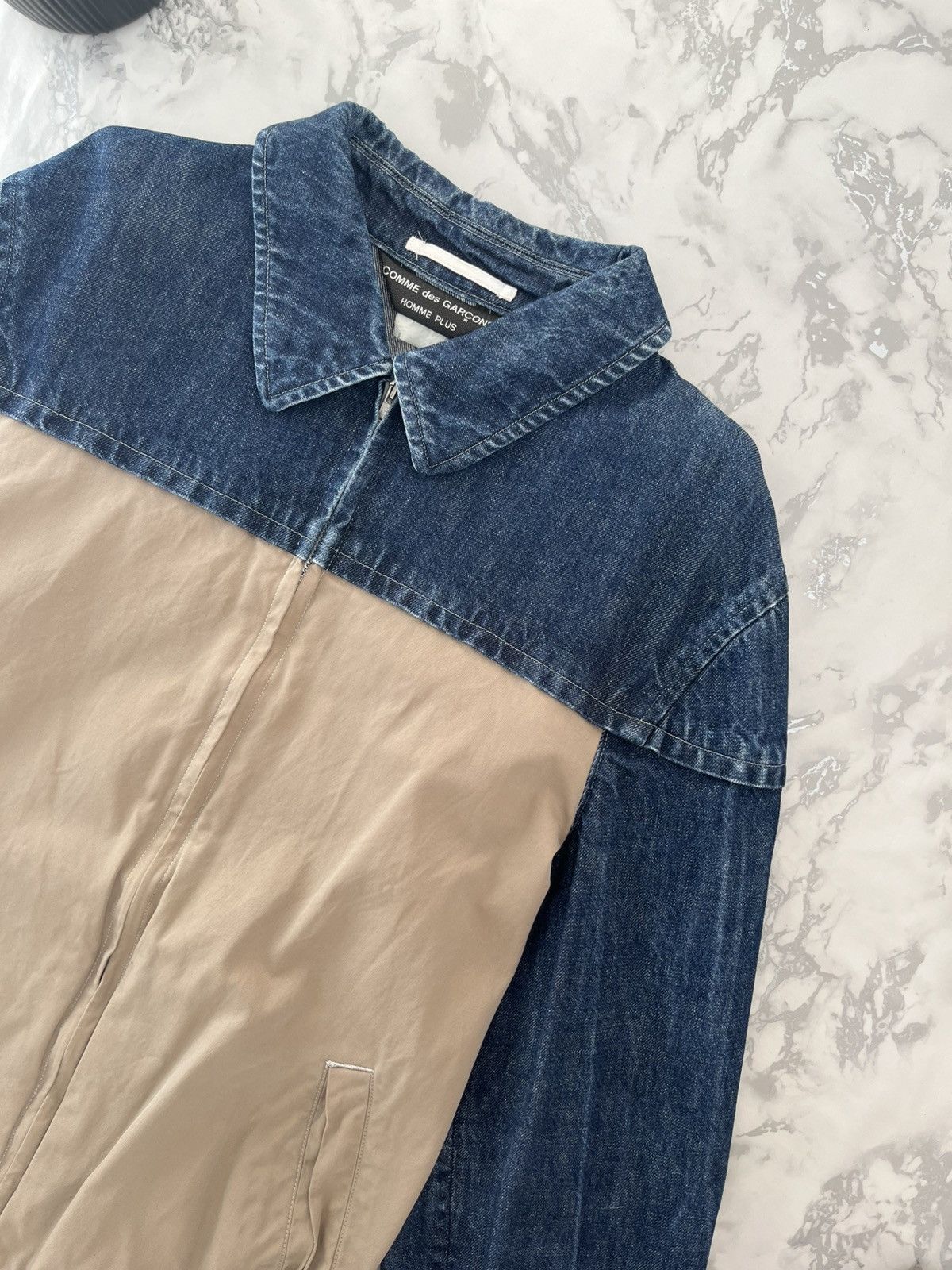 Comme des Garcons × Comme des Garcons Homme Plus × Vintage Denim zip Jacket Comme des Garçons Size US M / EU 48-50 / 2 - 3 Thumbnail