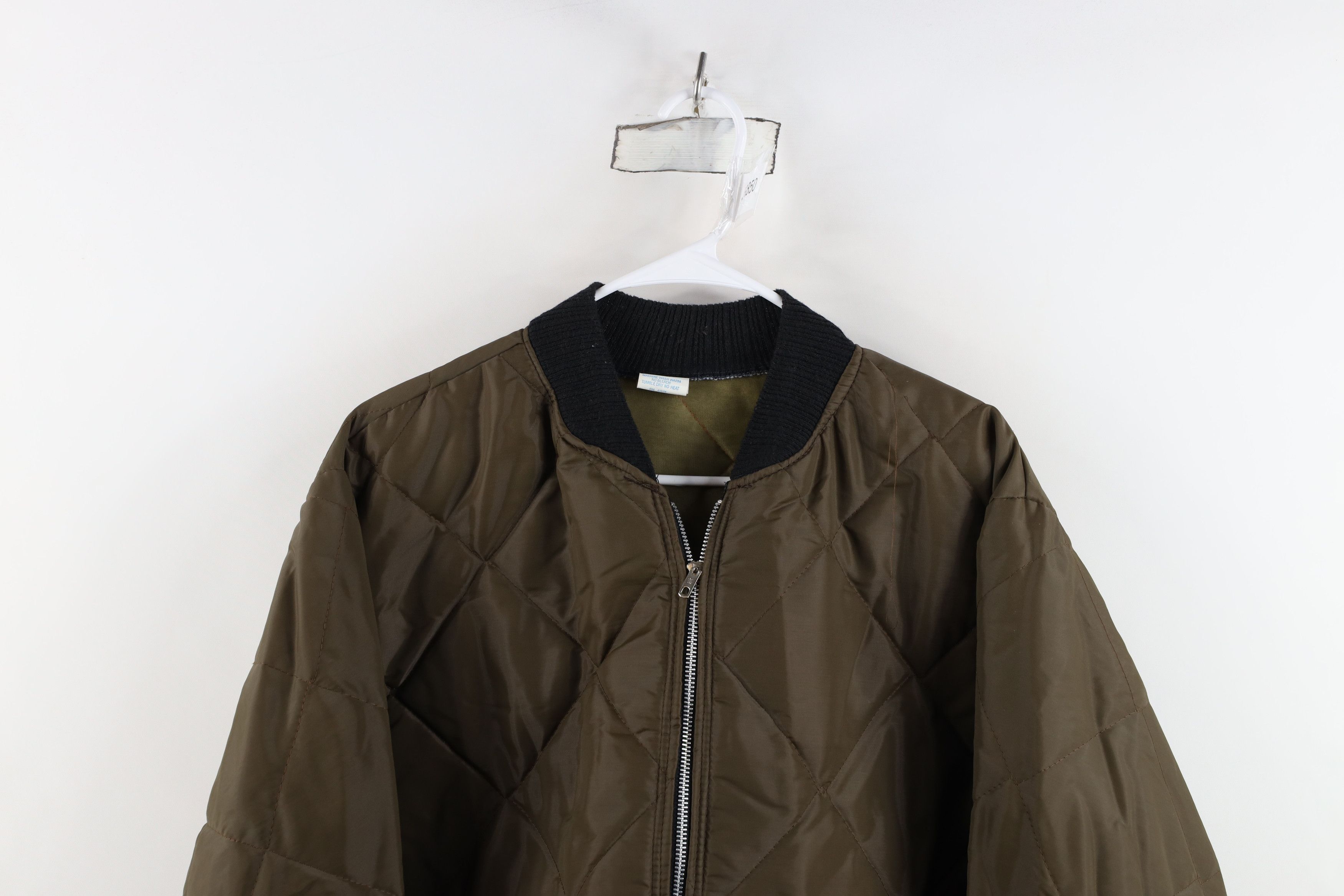 Vintage Vintage 70s Streetwear Insulated Puffer Jacket Brown USA Size US XL / EU 56 / 4 - 2 Thumbnail