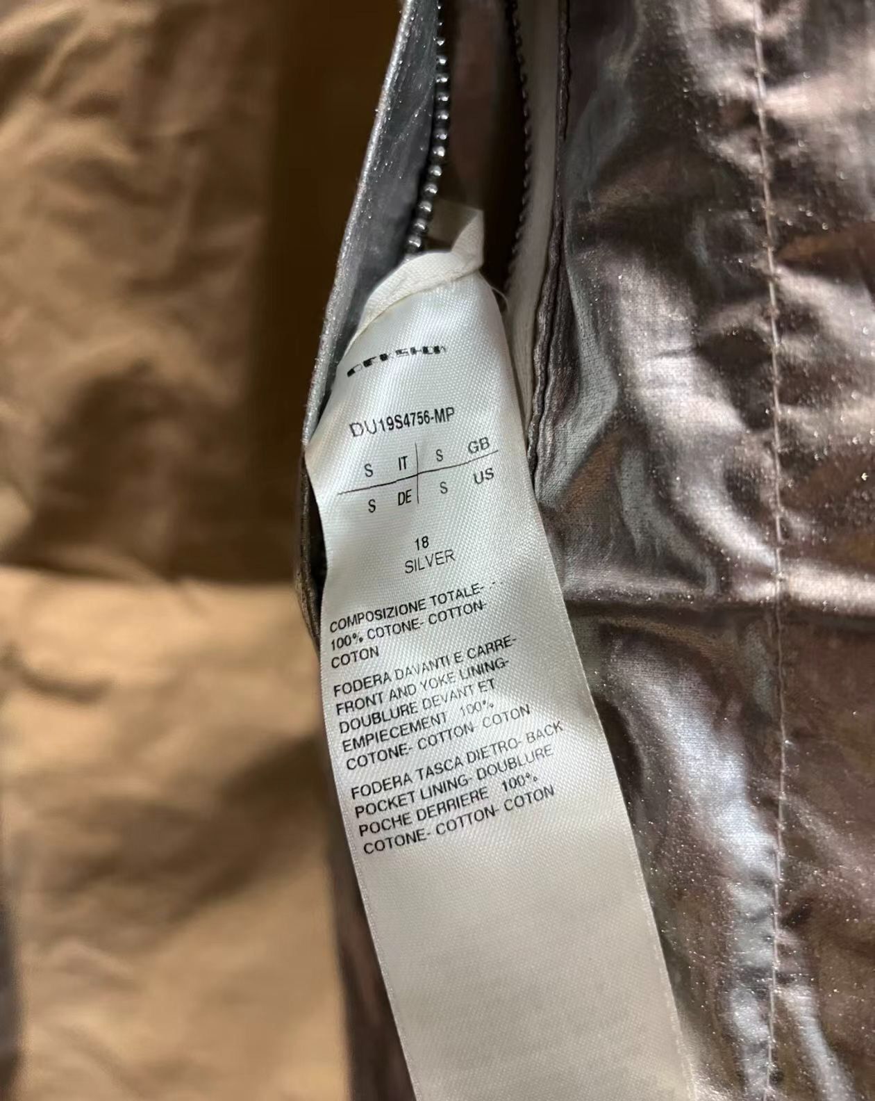 Rick Owens Rick Owens Double Line Drkshdw 19ss Metallic Silver Shirt 24 Size US S / EU 44-46 / 1 - 8 Thumbnail