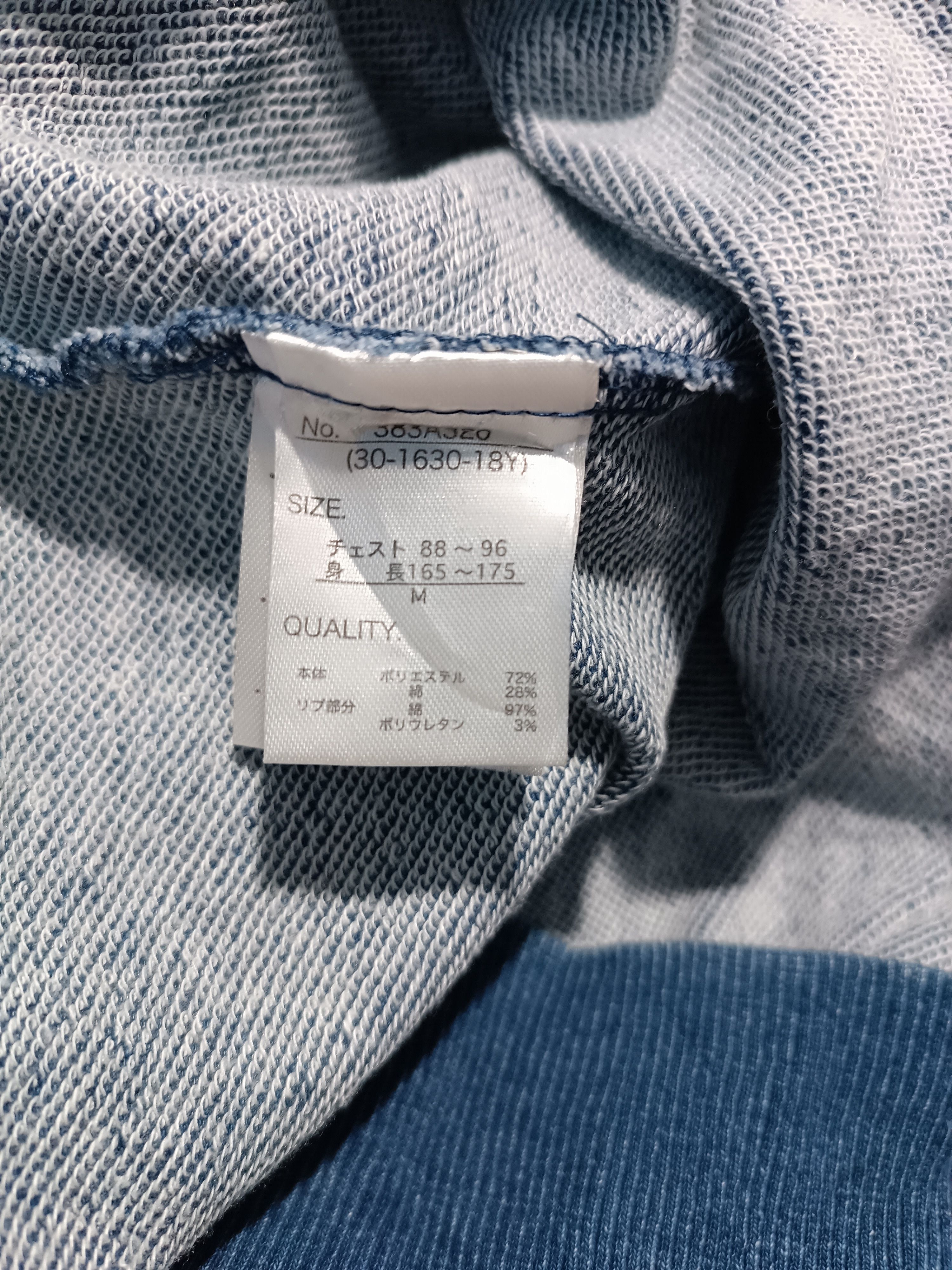 Japanese Brand Vintage Indigo Wash Hoodie Sweater American Flag Size US M / EU 48-50 / 2 - 7 Thumbnail