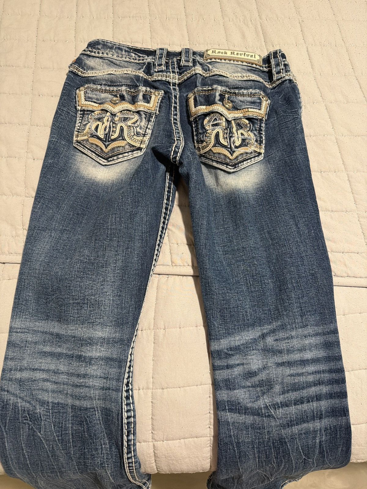 True Religion True Religion Rock Revival Size 27 Bootcut Jeans Size 27" / US 4 / IT 40 - 3 Thumbnail
