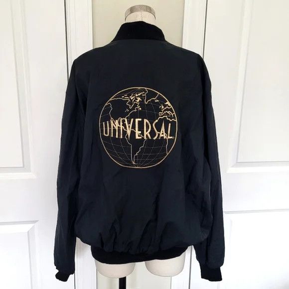 Universal Studios Gold Embroidered Logo Bomber Jacket Size US XL / EU 56 / 4 - 5 Thumbnail