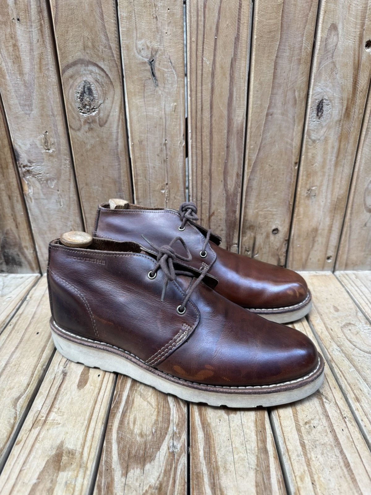Wolverine Wolverine brown Men’s Chukka leather boots sz US 8 M UK 7 Size US 8 / EU 41 - 2 Thumbnail