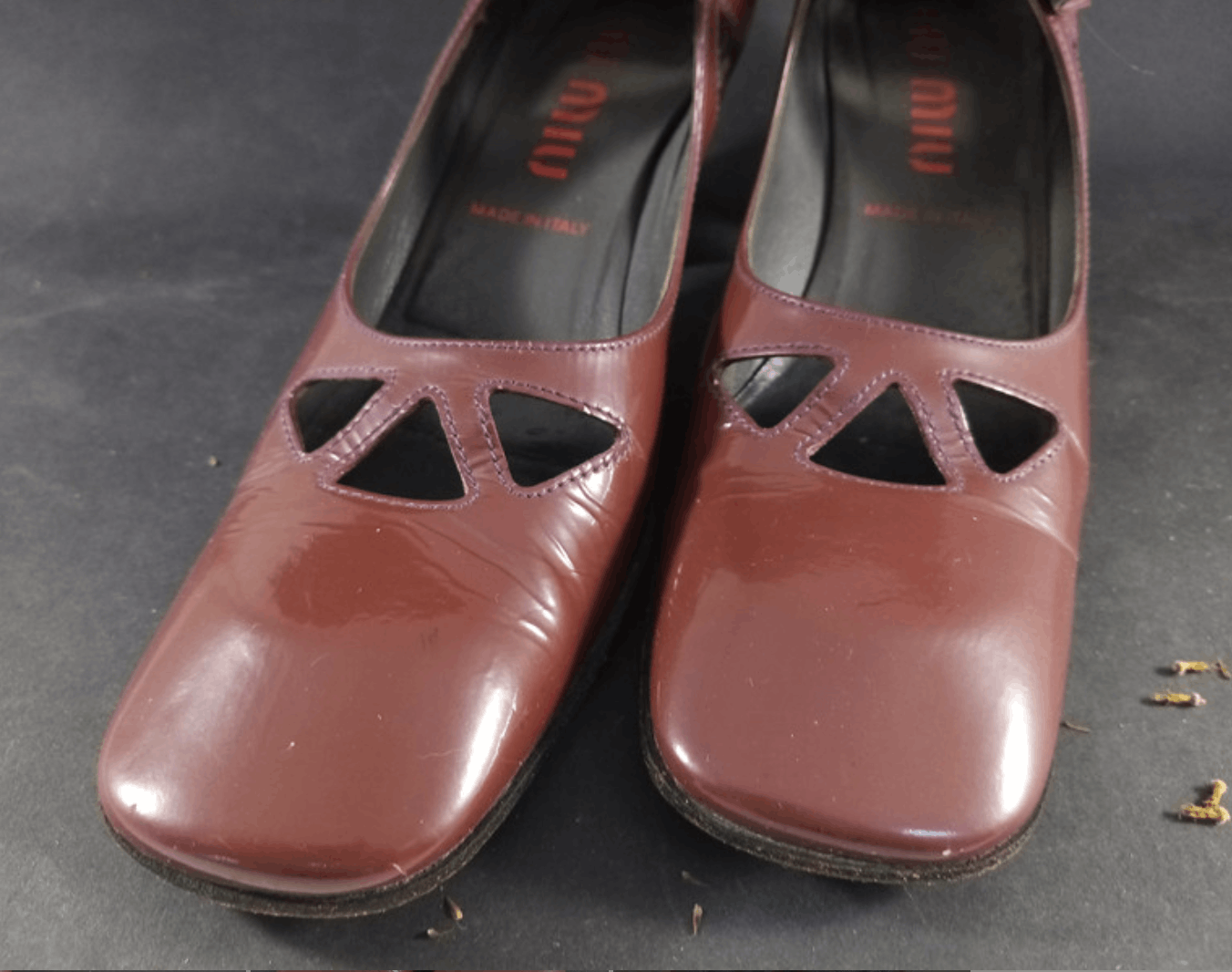 Miu Miu × Prada × Vintage Miu Miu Shoes SS2000 Mules Heels sandals Leather Iconic Size US 6 / IT 36 - 7 Thumbnail