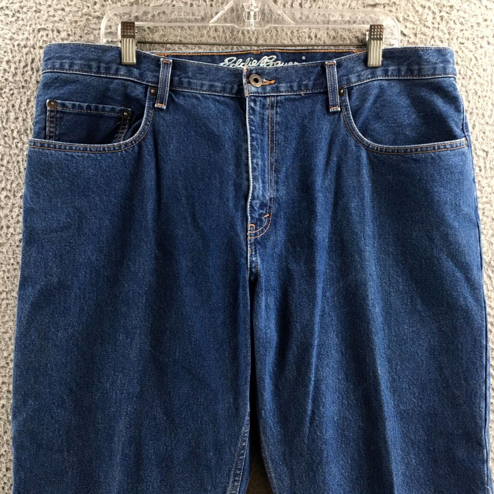 Eddie Bauer Eddie Bauer Jeans Mens 38x30 Blue Straight Leg Zip Fly Relaxed Cotton Denim Shirt? Size US 38 / EU 54 - 2 Thumbnail
