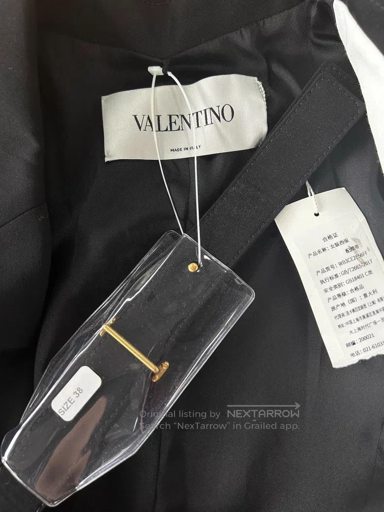 Valentino Valentino Black wool blazer Size S / US 4 / IT 40 - 4 Thumbnail