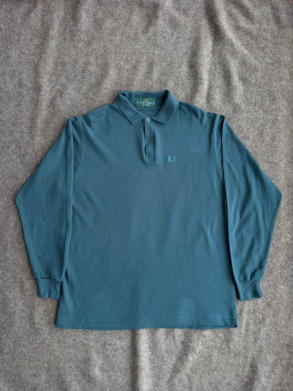 Fred Perry Vintage Fred Perry Made in England Long Sleeve Polo Size US XXL / EU 58 / 5 - 1 Thumbnail