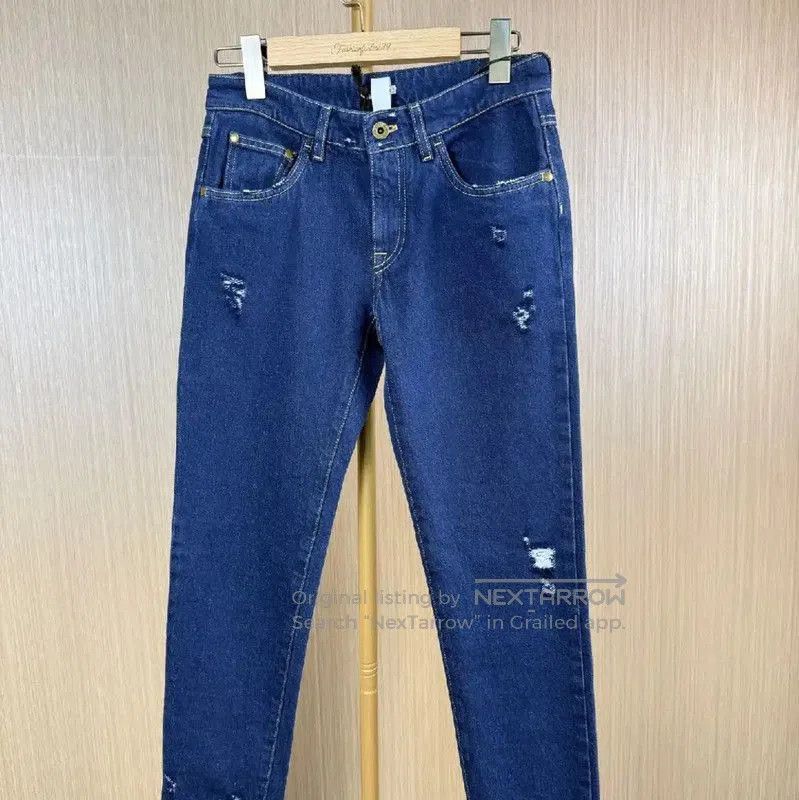 Miu Miu Blue Cotton Women's Denim Pants .