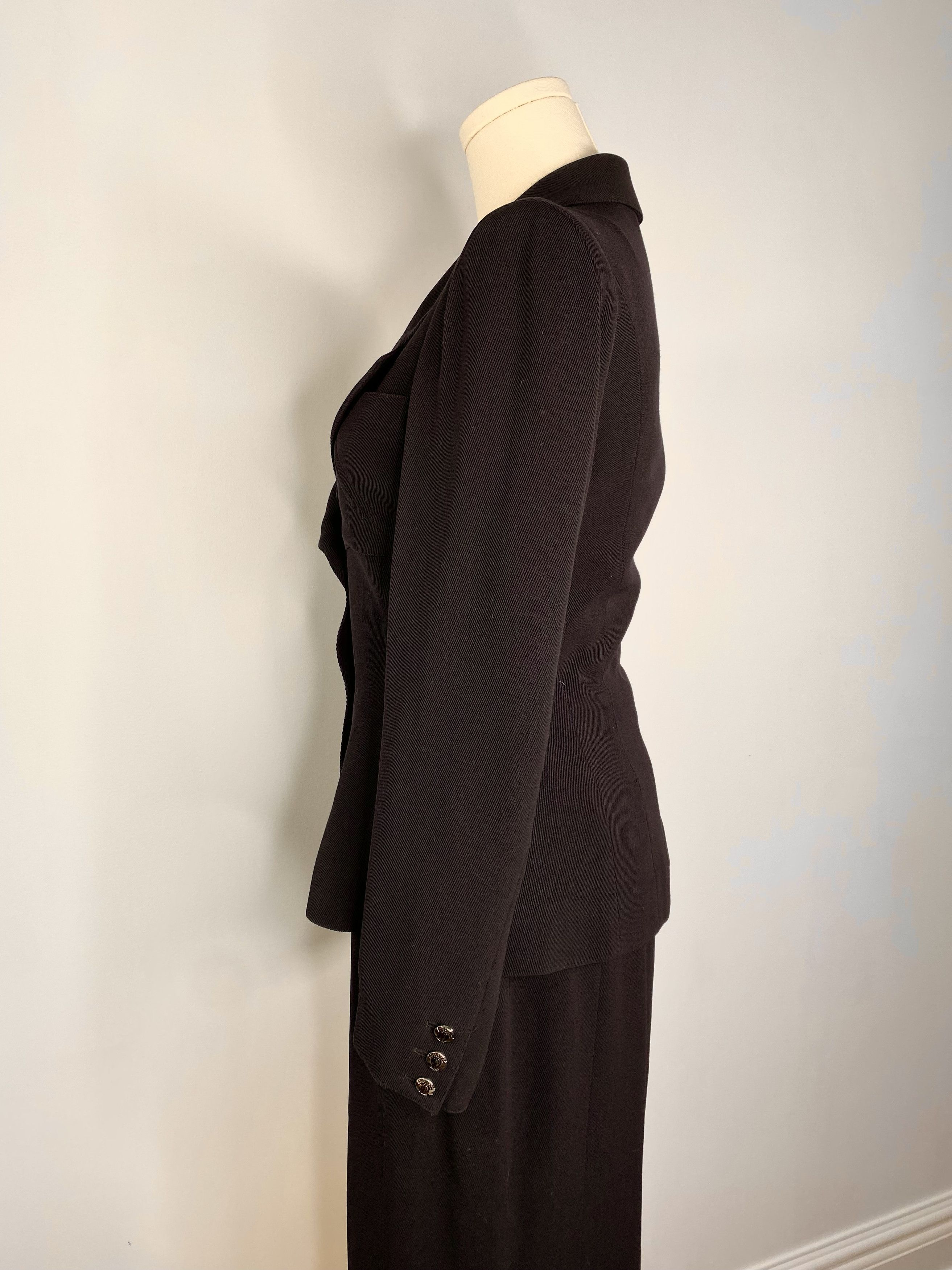 Karl Lagerfeld Karl Lagerfield x Hot Renfrew - Black Skirt Suit Set Size XS / US 0-2 / IT 36-38 - 6 Thumbnail