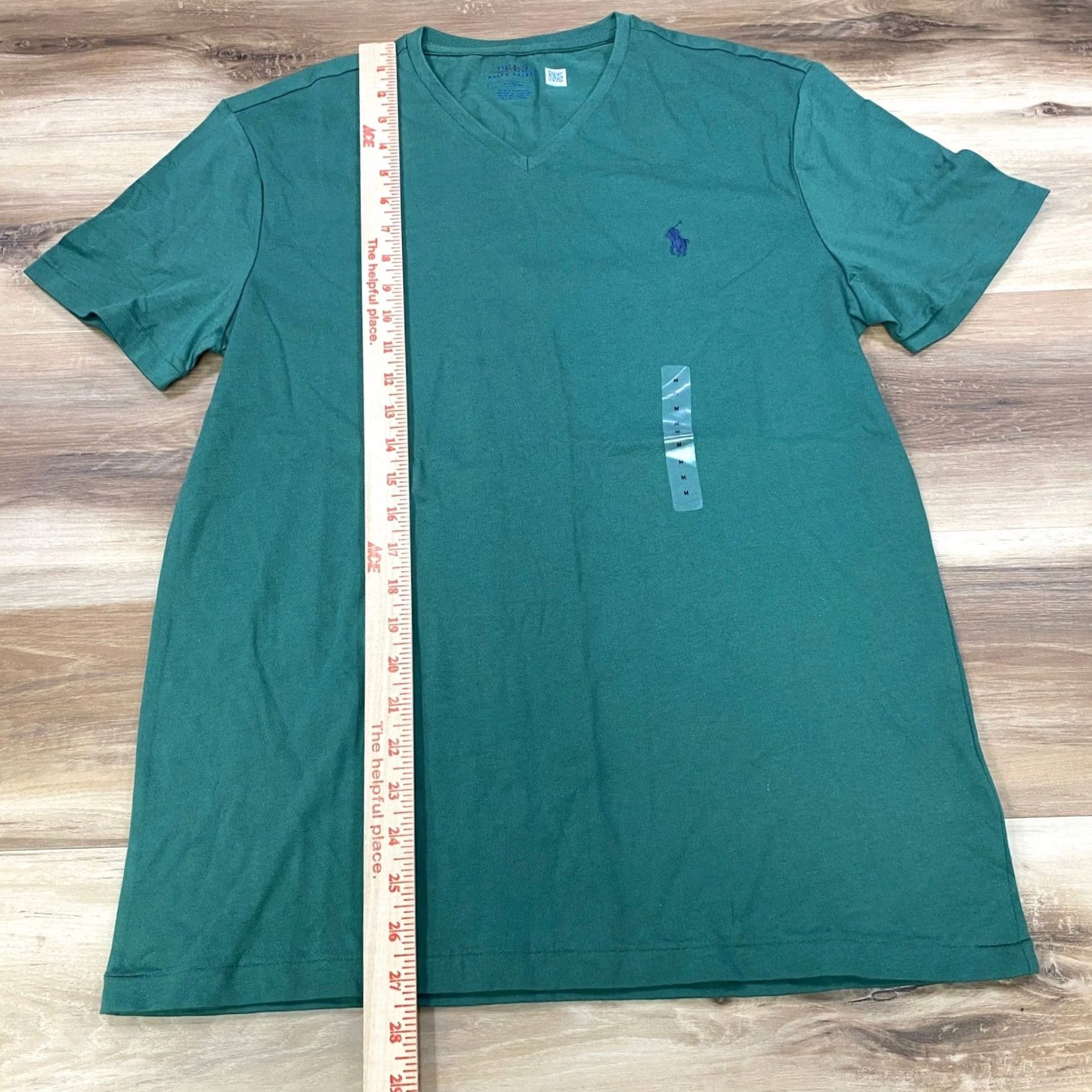 Polo Ralph Lauren Polo Ralph Lauren Green Cotton V-Neck T-Shirt Men Medium Classic Heritage Casual Size US M / EU 48-50 / 2 - 5 Thumbnail