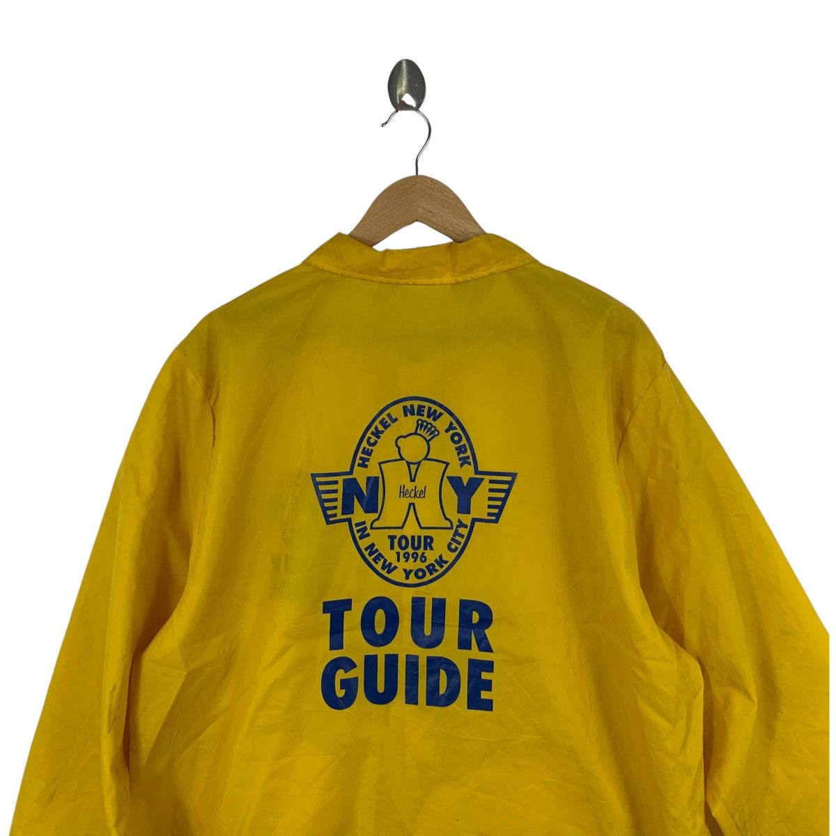 Other Vintage 1996 HECKEL NEW YORK Tour Guide Jacket Windbreaker Size US XL / EU 56 / 4 - 4 Thumbnail