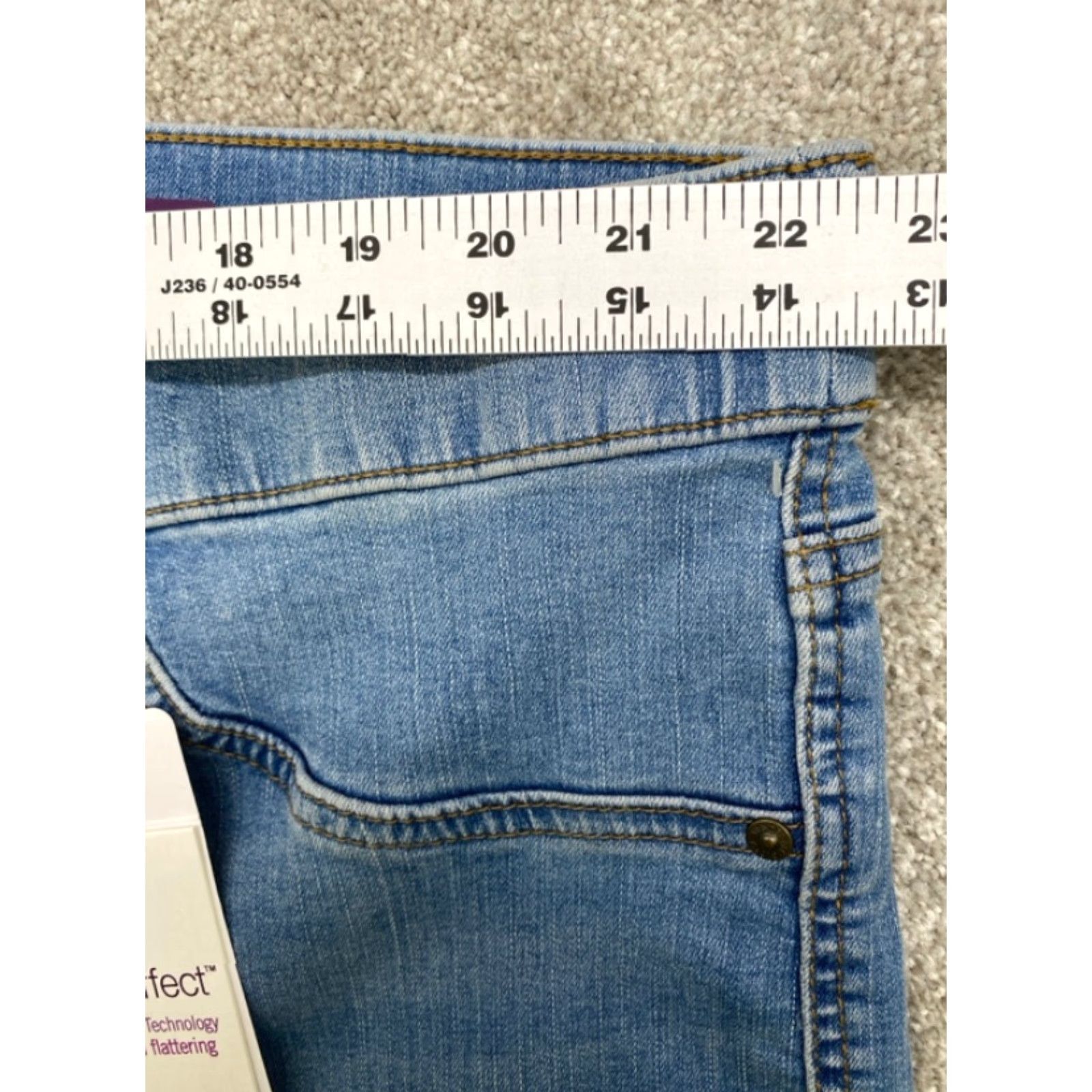 Gloria Vanderbilt Gloria Vanderbilt Shape Effect Jeans Womens 24W Blue Denim Straight Stretch Jeans Size 42" / US 20 - 5 Thumbnail