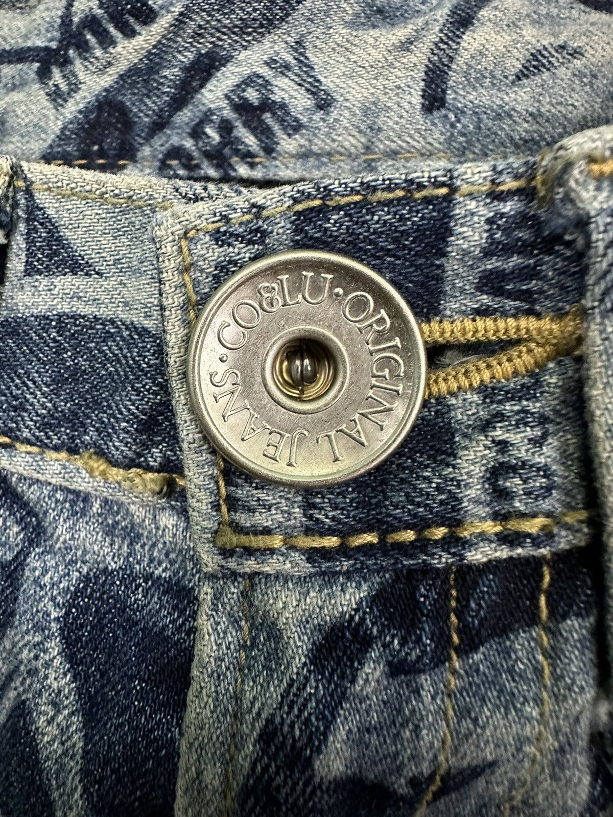 Japanese Brand CO&LU PRINTED DENIM JEANS Size US 32 / EU 48 - 6 Thumbnail