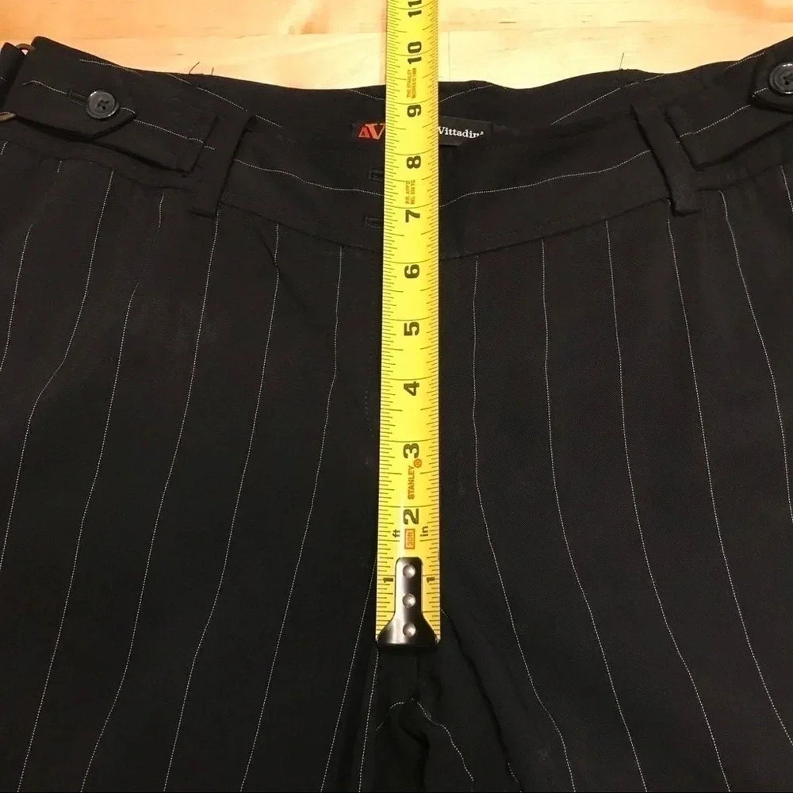 Other Adrienne Vittadini Pinstripe Dress Pants Career Size 27" / US 4 / IT 40 - 6 Thumbnail