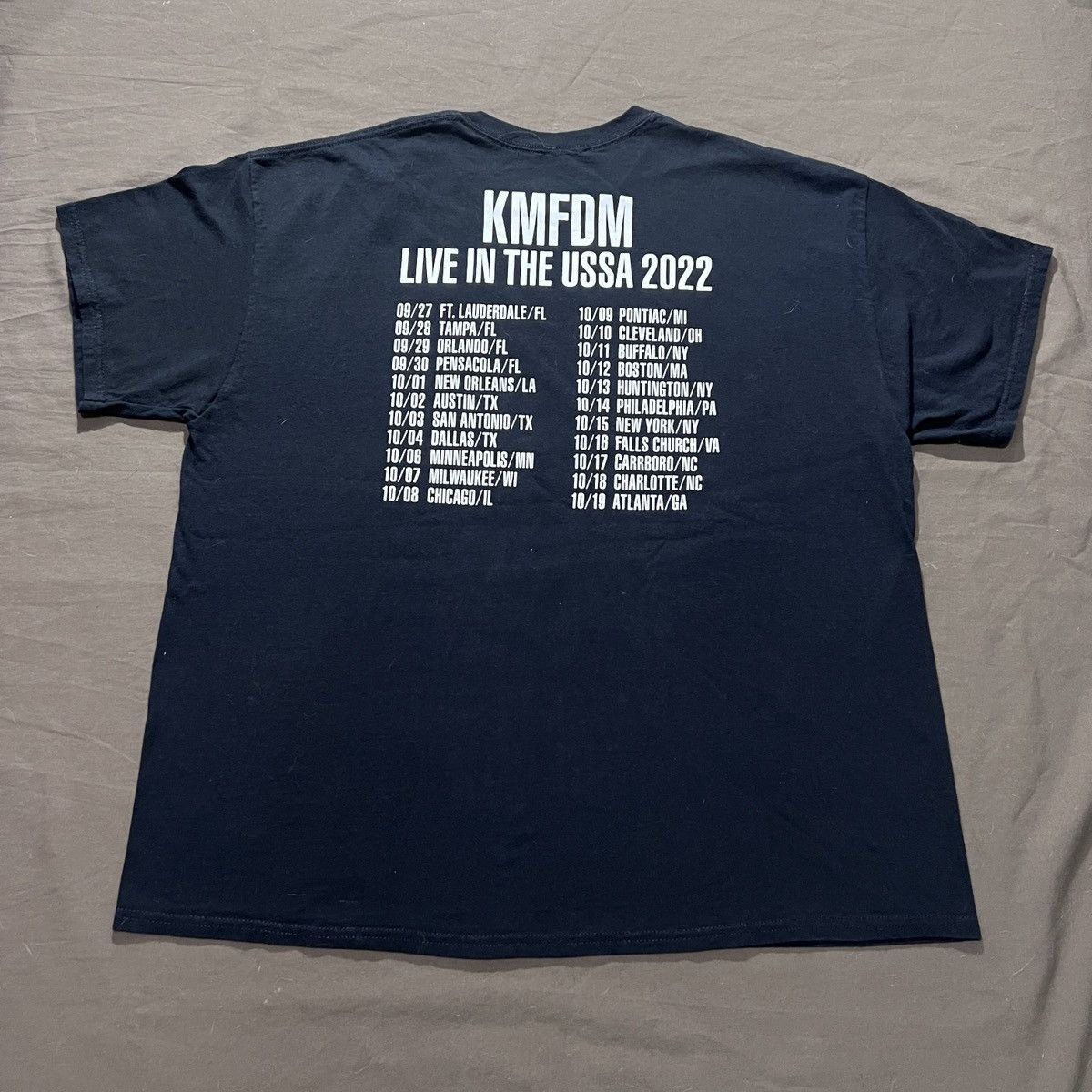 Band Tees KMFDM Hyëna Tour Promo Tee 2XL Industrial Rock Size US XXL / EU 58 / 5 - 4 Thumbnail