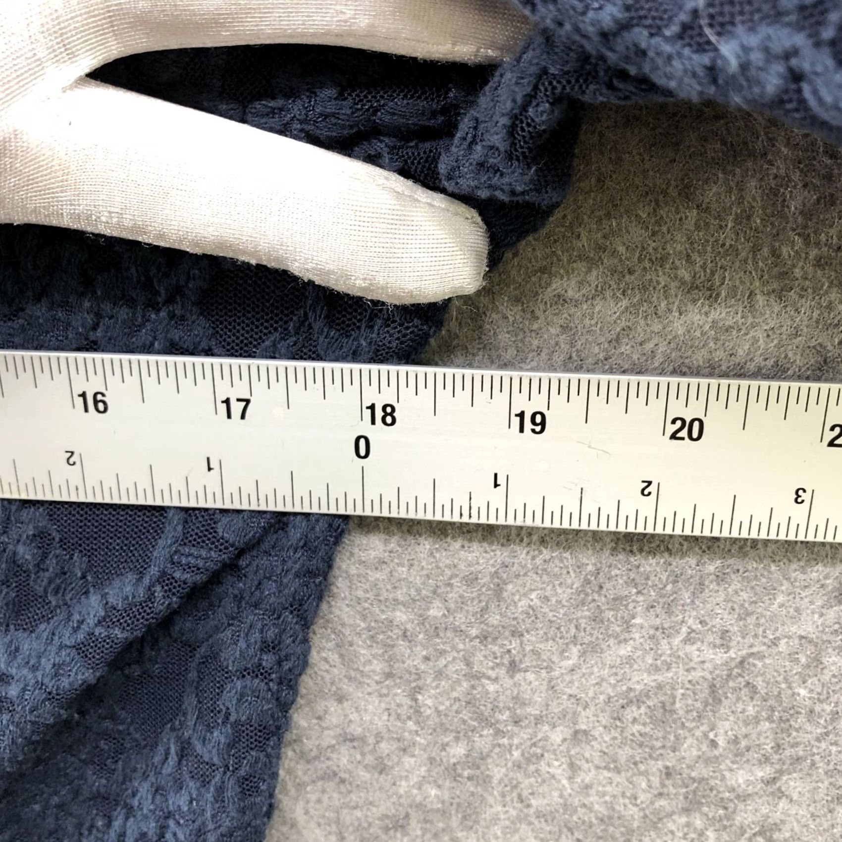 Vintage Rosemunde Copenhagen Cardigan Womens L Navy Blue Lace V-neck 3/4 Sleeve Size L / US 10 / IT 46 - 6 Thumbnail