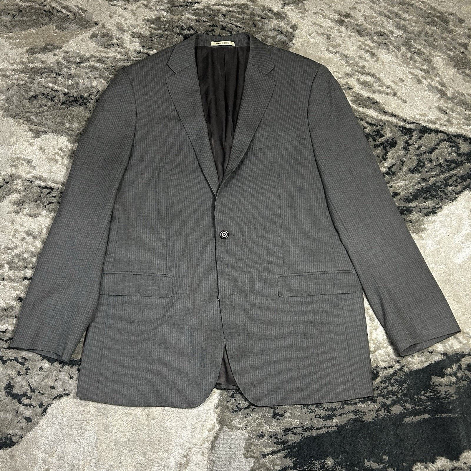 Lauren Ralph Lauren Lauren Ralph Lauren Blazer Sport Jacket 46 L Gray 100% Wool Size 46L - 1 Thumbnail