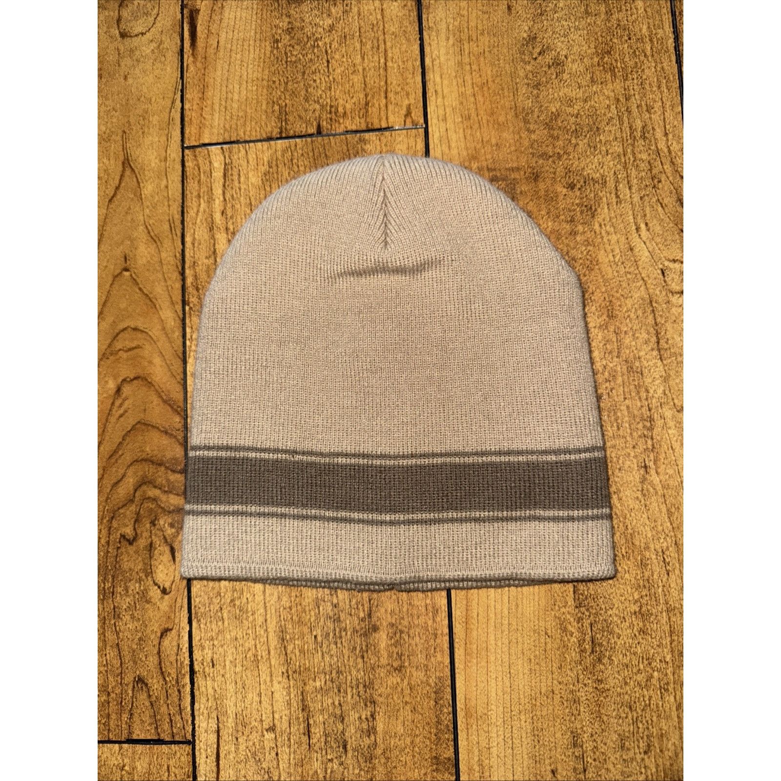 Vintage Y2K Style Beanie Tan Size ONE SIZE - 1 Preview
