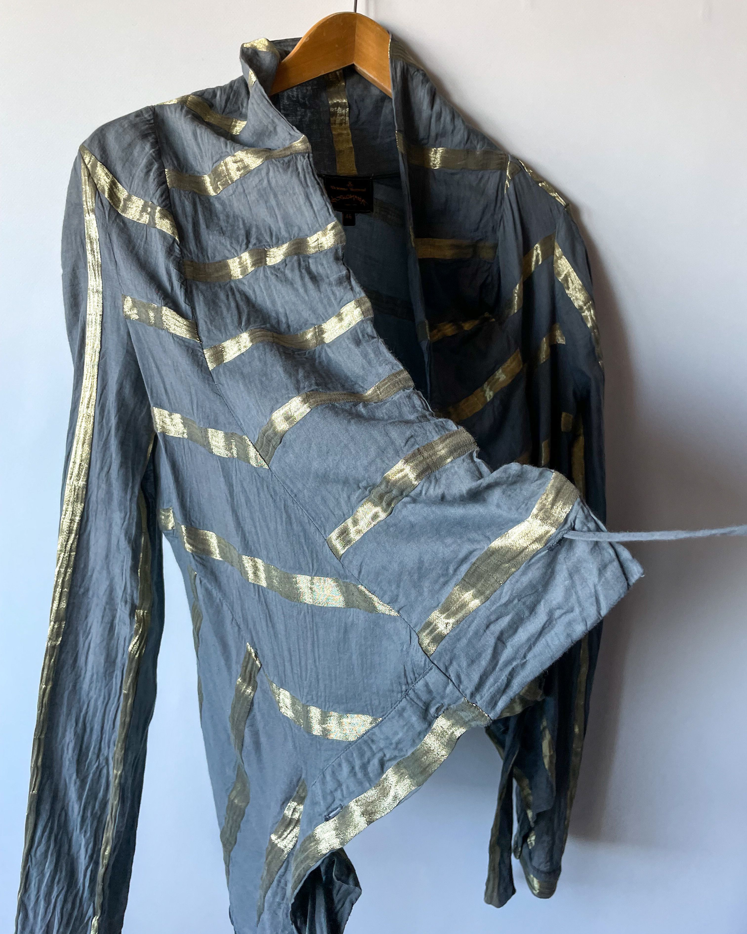 Vivienne Westwood Vintage Vivienne Westwood Anglomania Draped Blouse Size L / US 10 / IT 46 - 8 Thumbnail