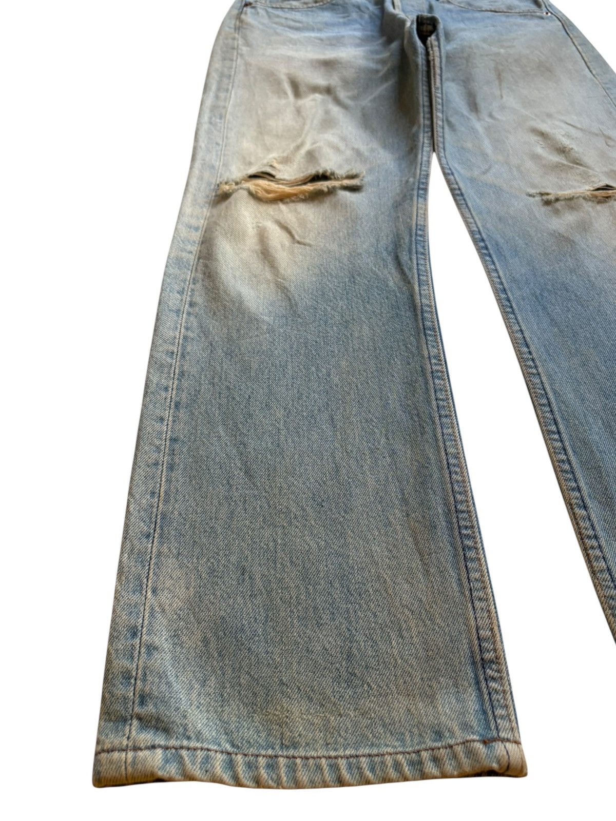 Levi's Vintage 90s Levis 501 Mud Wash Distressed Jeans Size US 31 - 6 Thumbnail