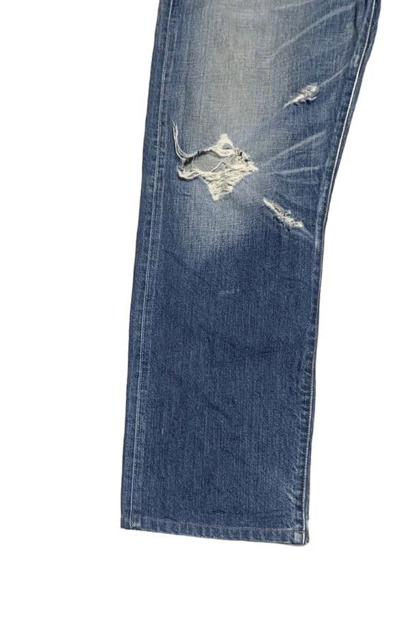 Levi's Vintage Levis 501 Straight Faded Blue Jeans Distressed Size US 36 / EU 52 - 4 Thumbnail