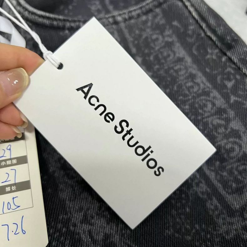 Acne Studios Acne Studios Black cashew flower printed long pants Size US 27 - 5 Thumbnail