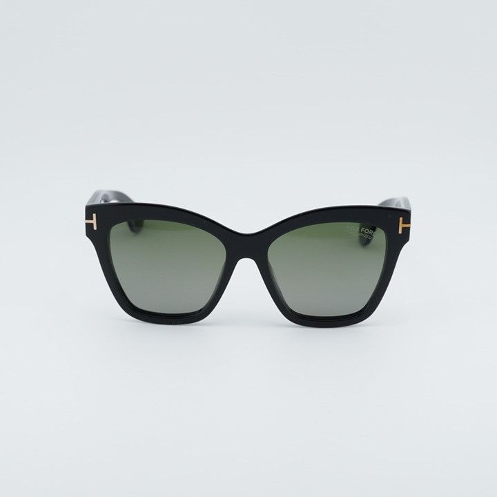 Tom Ford Tom Ford Elvira FT1217 01R Sunglasses Black Cat Eye Frame Size ONE SIZE - 2 Thumbnail