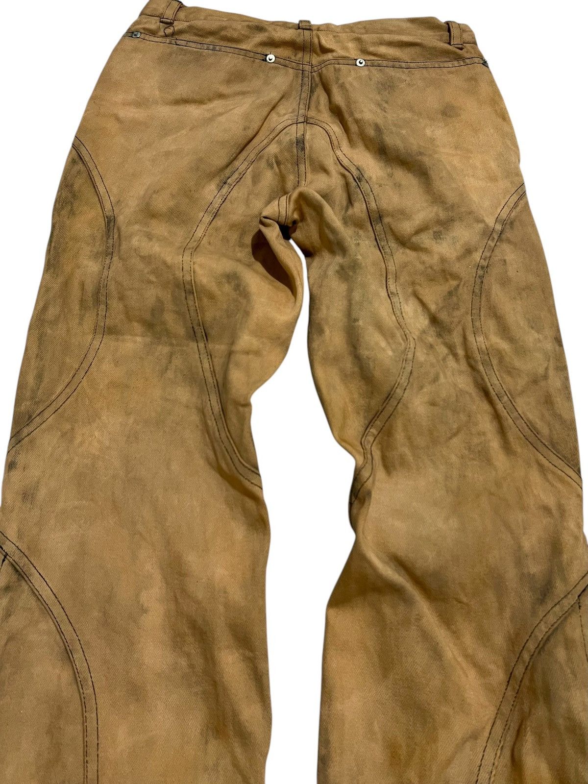 If Six Was Nine × Japanese Brand × Le Grande Bleu (L.G.B.) Grosso japanese distressed laces up flared denim pants Size US 28 / EU 44 - 5 Thumbnail