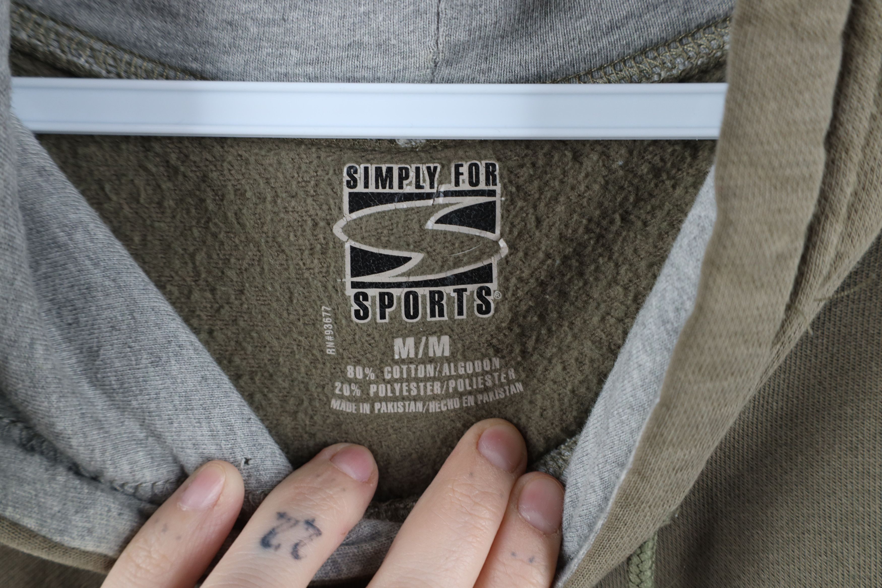 Vintage Vintage Y2K Streetwear Blank Hoodie Sweatshirt Olive Green Size US M / EU 48-50 / 2 - 11 Thumbnail