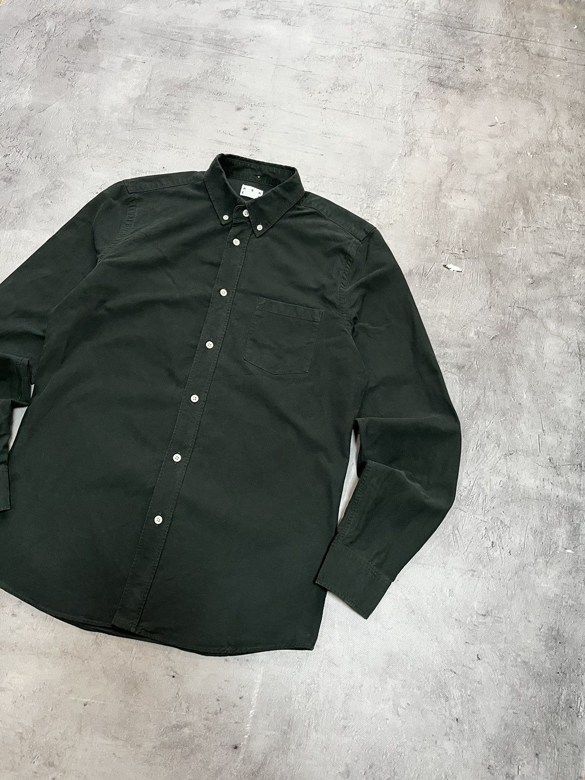 Asket Asket Oxford Pocket Shirt Dark Green Size US M / EU 48-50 / 2 - 6 Thumbnail
