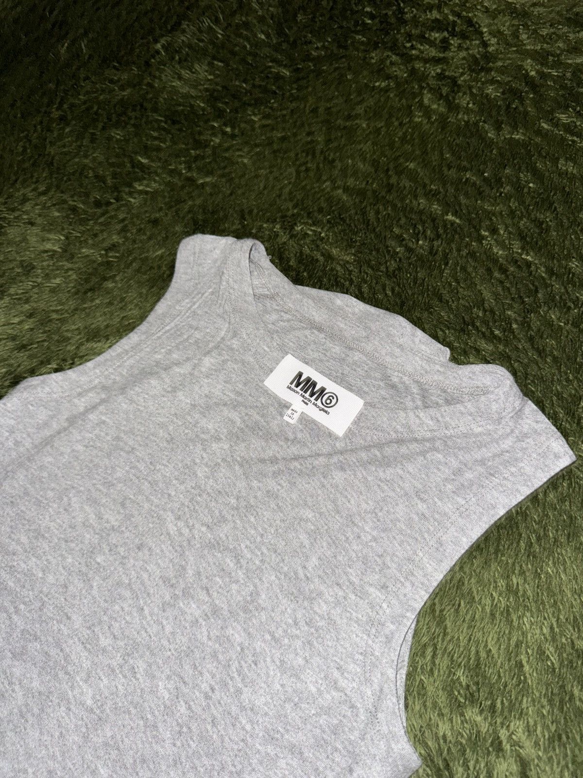MM6 [S] MM6 Maison Margiela Sleeveless Draped Top Melange Grey Size S / US 4 / IT 40 - 2 Thumbnail