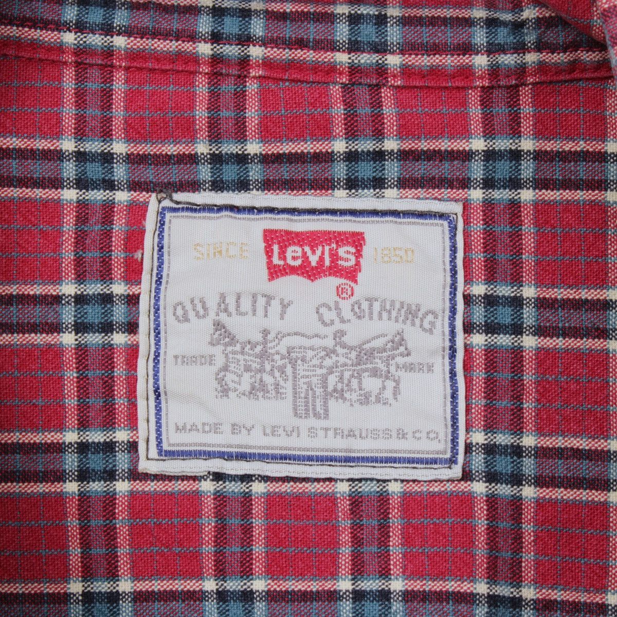 Levi's × Vintage LEVIS Levi Strauss Vintage Rare Plaid Shirt Metal Button Size US M / EU 48-50 / 2 - 11 Thumbnail