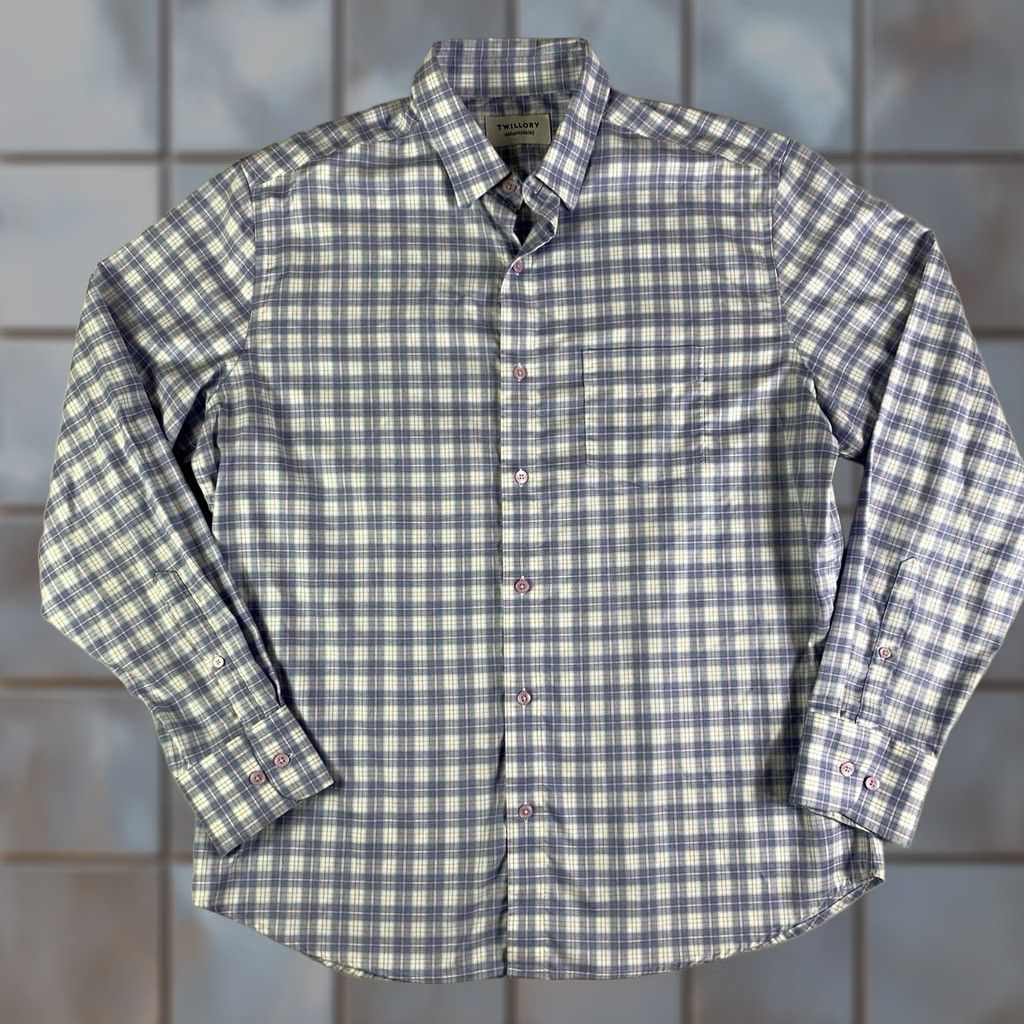 Vintage Twillory Men's Shirt Large Blue Plaid Gingham Button Down Easter Size US L / EU 52-54 / 3 - 1 Thumbnail