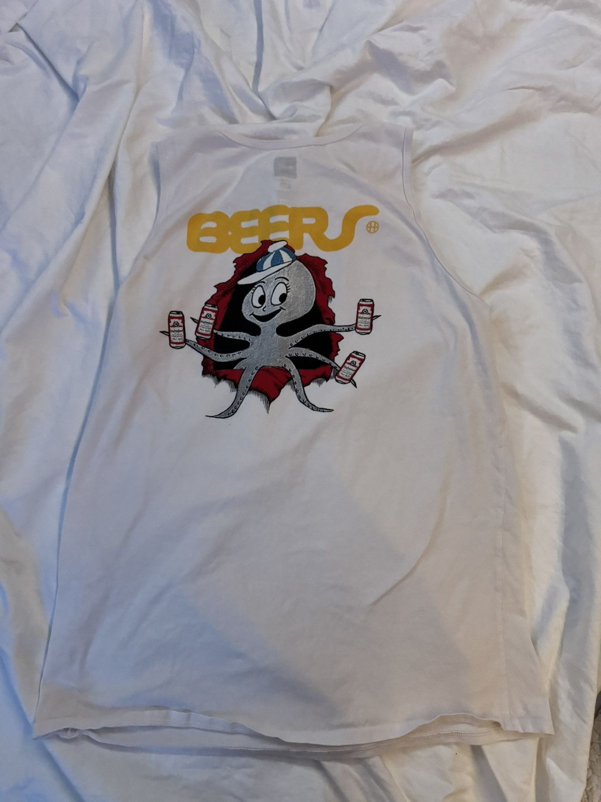 Huf HUF BEERS white tank top Size US L / EU 52-54 / 3 - 4 Thumbnail