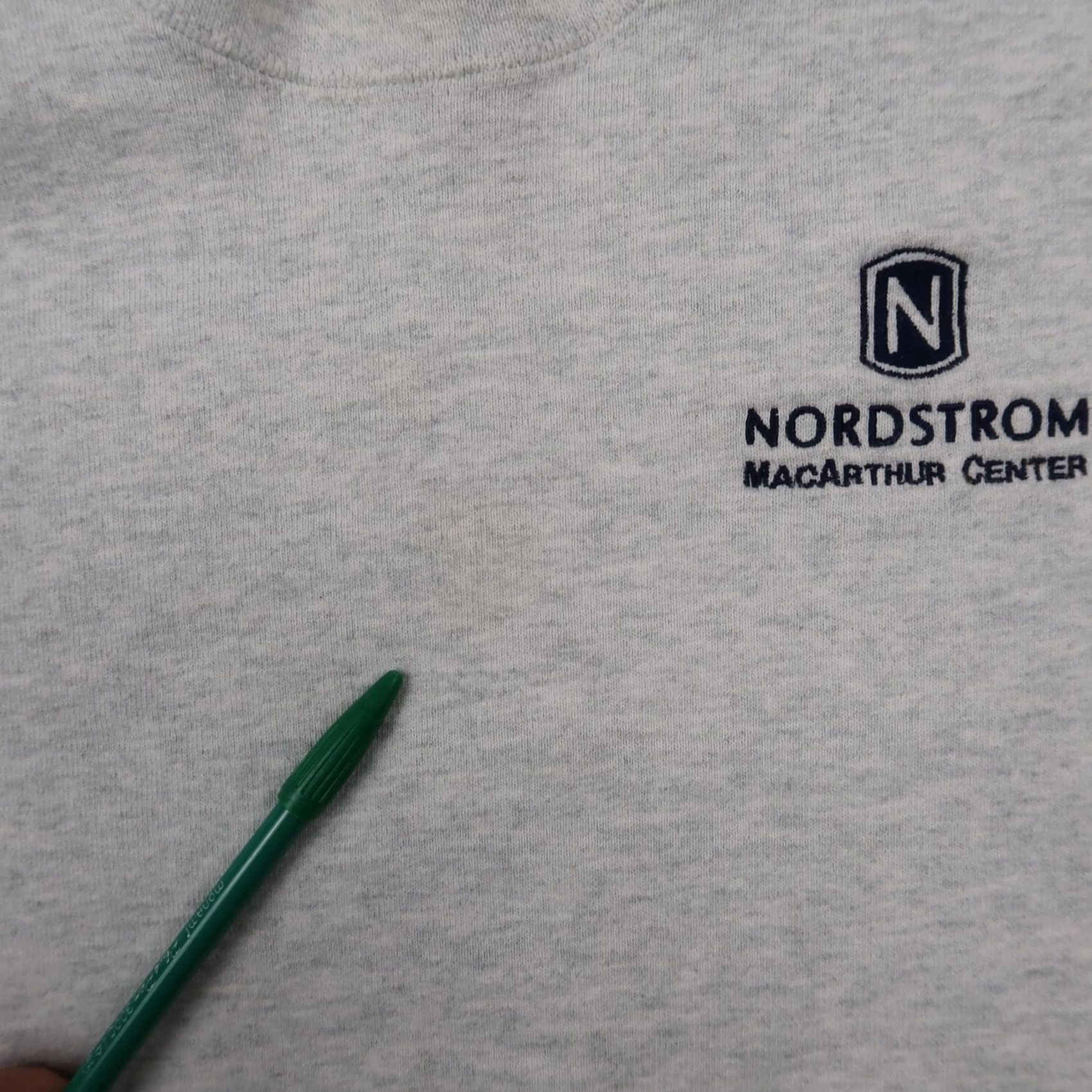 Fruit Of The Loom VINTAGE Nordstrom Sweatshirt Mens L Gray 90s Fruit of the Loom Logo Graphic Print Pullover Crew Neck Cotton Polyester Fleece Size US L / EU 52-54 / 3 - 7 Thumbnail