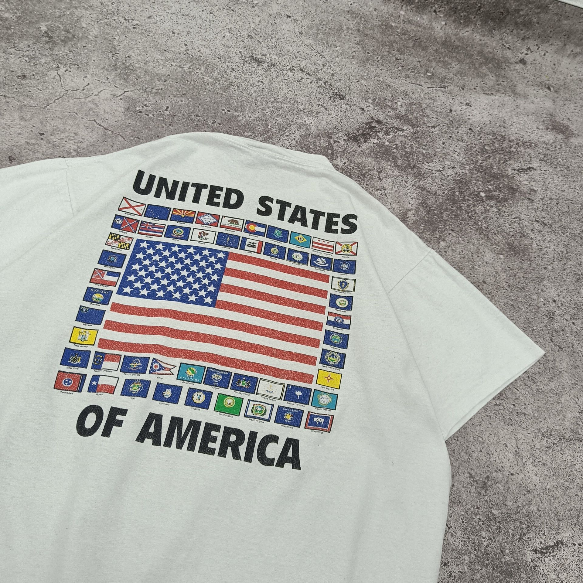 Vintage Vintage United States of America full states t-shirt Size US XL / EU 56 / 4 - 2 Thumbnail