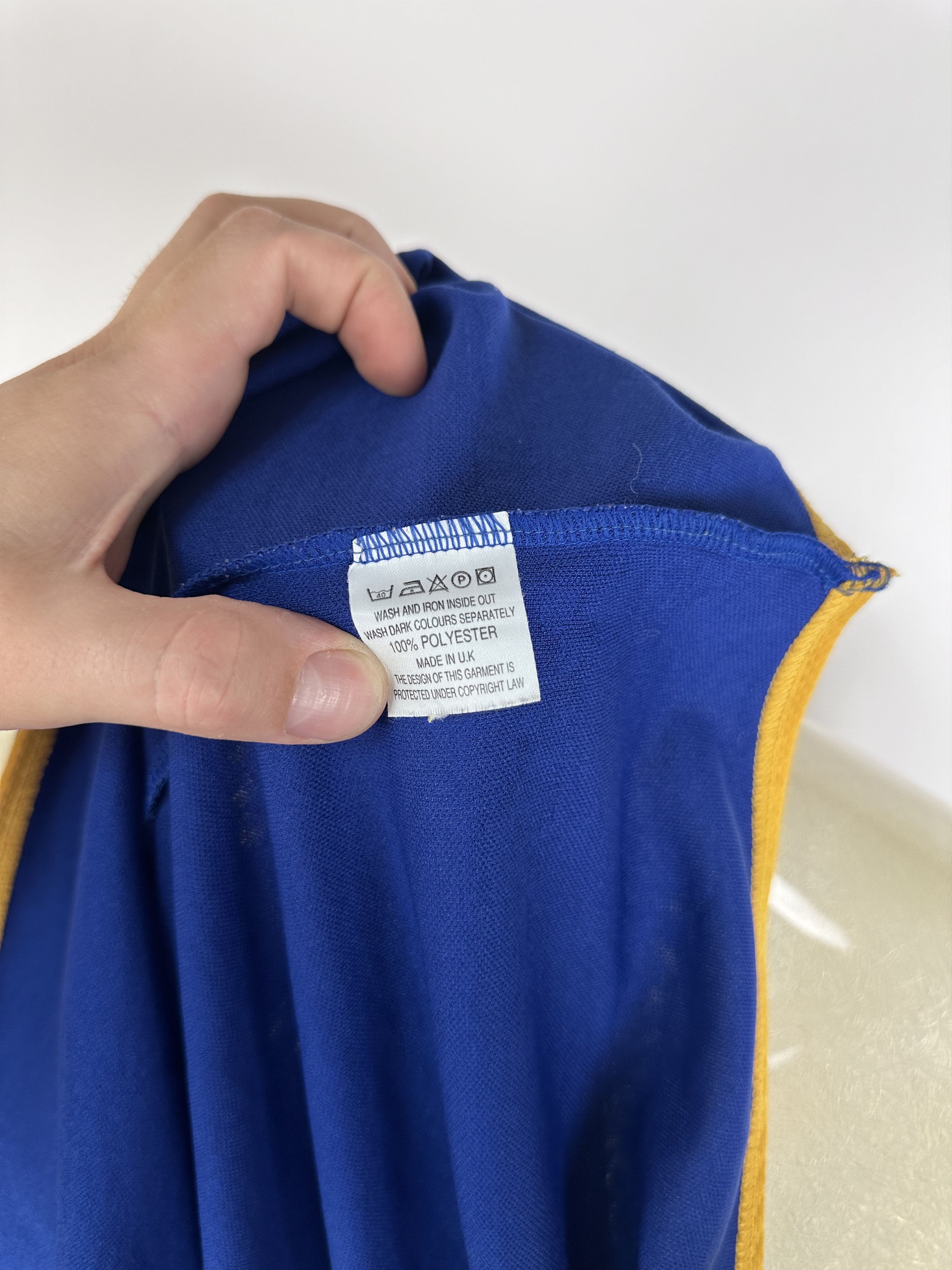 Asics × Vintage Leeds Rhinos 2000 2001 Asics Rugby Home Shirt Jersey Blue Size US L / EU 52-54 / 3 - 12 Thumbnail